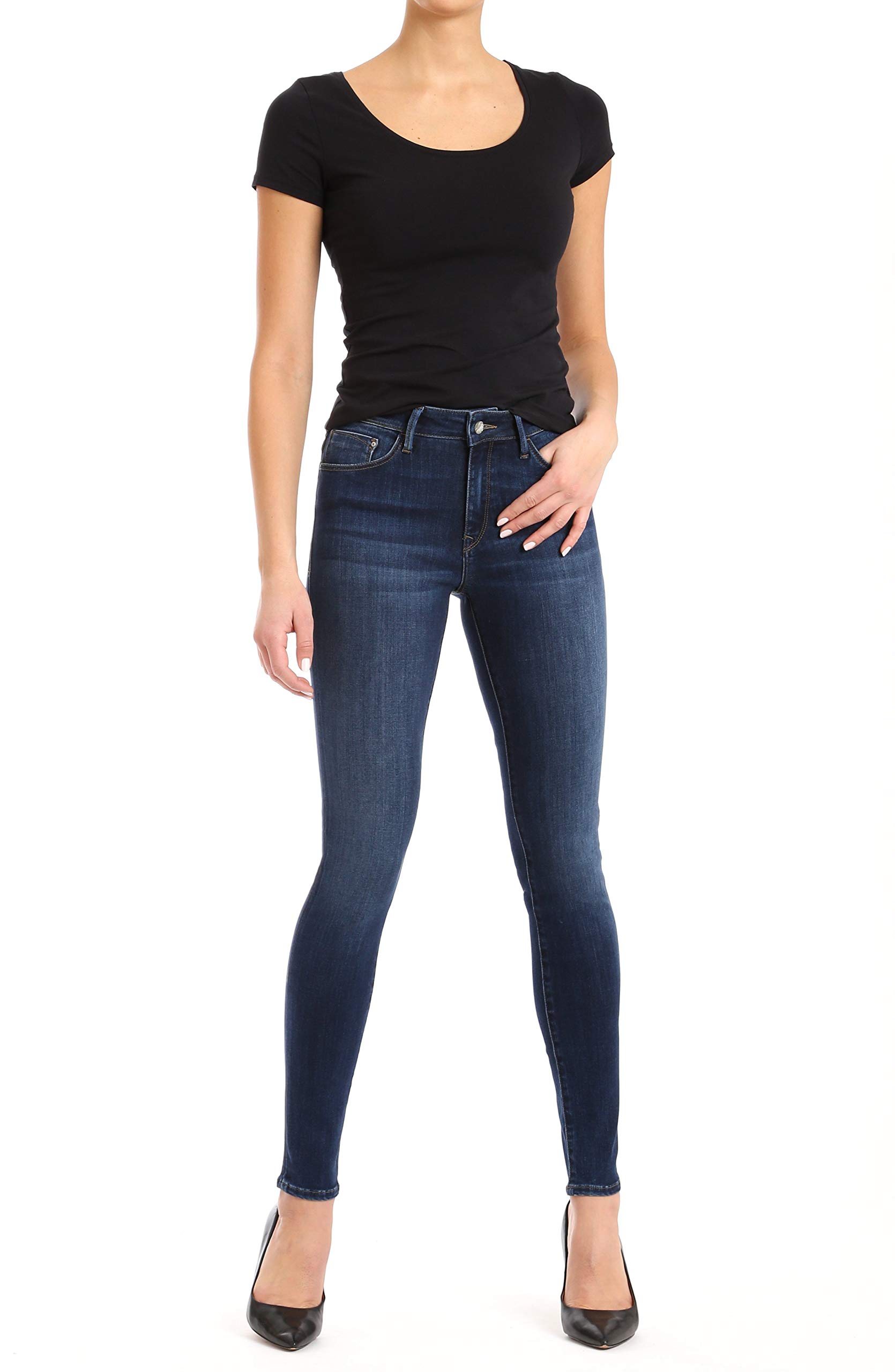 Mavi Women's Alissa High Rise Super Skinny Jeans - Stretch Denim Pants for Women, Slim Fit Ankle Jeans | Perfect for Casual Wear, Office & Night Out
