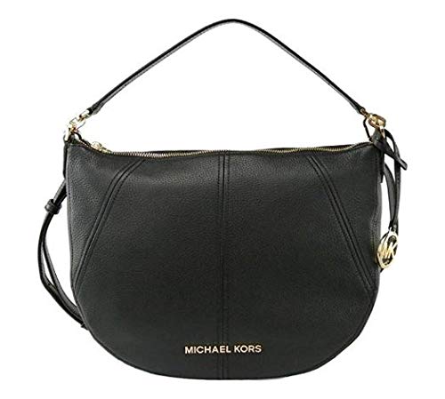 Michael Kors Bedford Medium Convertible Leather & Signature Crossbody Bag for Women | Stylish Shoulder Purse with Adjustable Strap | Perfect for Work, Travel & Everyday Use