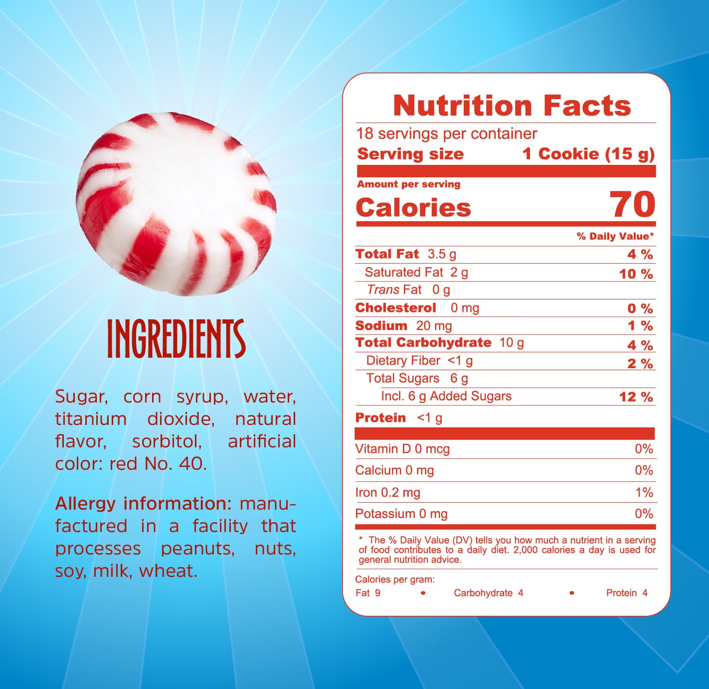 Colombina Starlight Mints - Refreshing Peppermint Hard Candies - Creamy Breath Mints for Fresh Breath - Individually Wrapped Bulk Candy (44 Pieces) - Perfect for Office Snacks, Party Favors & Gift Bags - 8oz 2-Pack