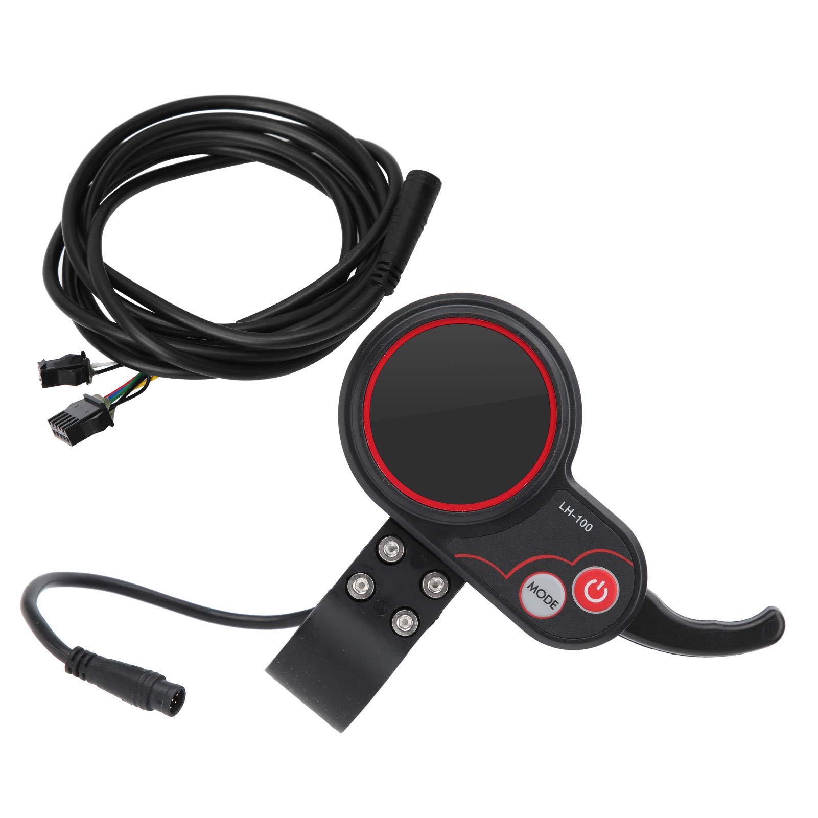 48V Electric Thumb Throttle with LCD Display - Plastic Protective Throttle for Electric Skateboards & Scooters - Manual Control Panel with Protocol 2 Communication - Perfect for Commuting, Urban Travel & Last-Mile Transportation