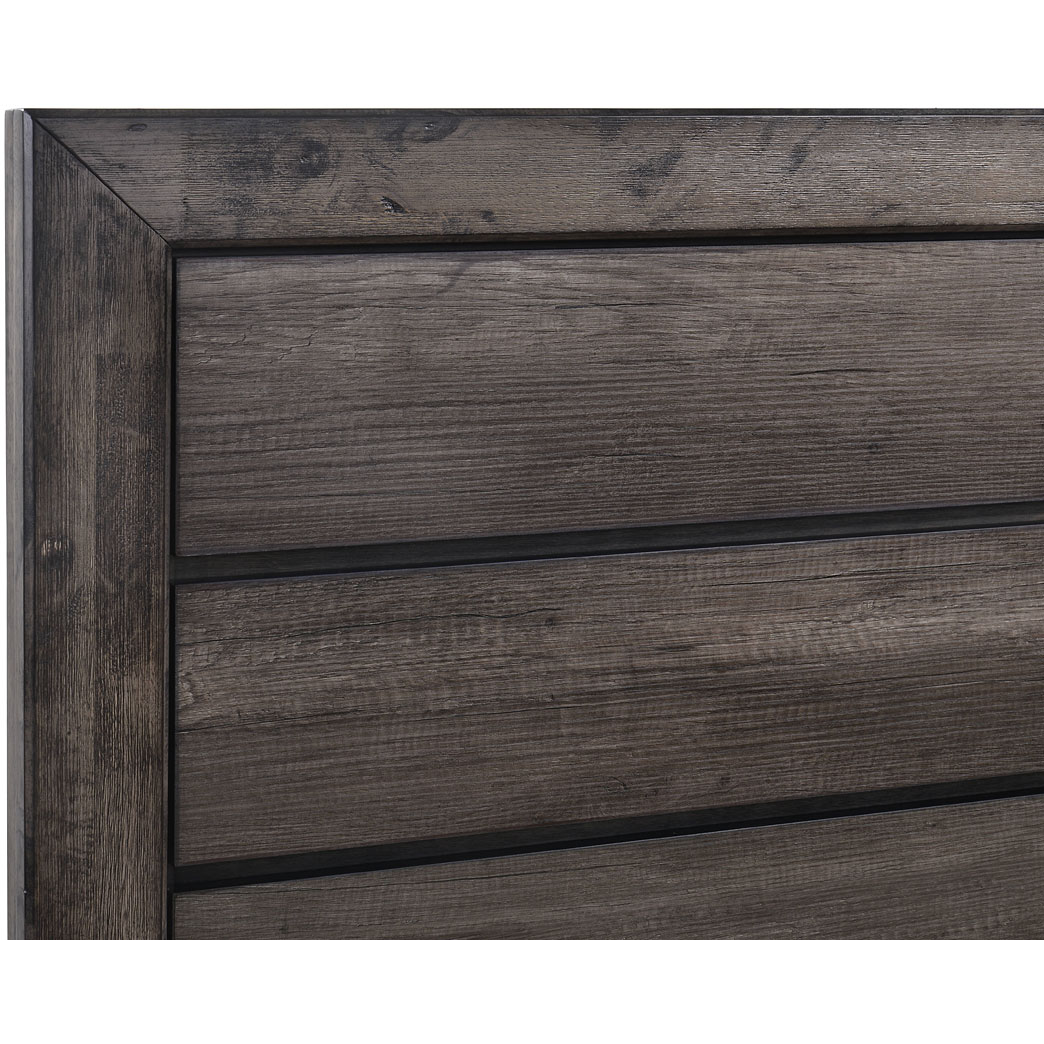 Nathan Panel Bed - Queen Size Wooden Bed Frame with Upholstered Headboard | Modern Bedroom Furniture for Home Decor & Relaxation