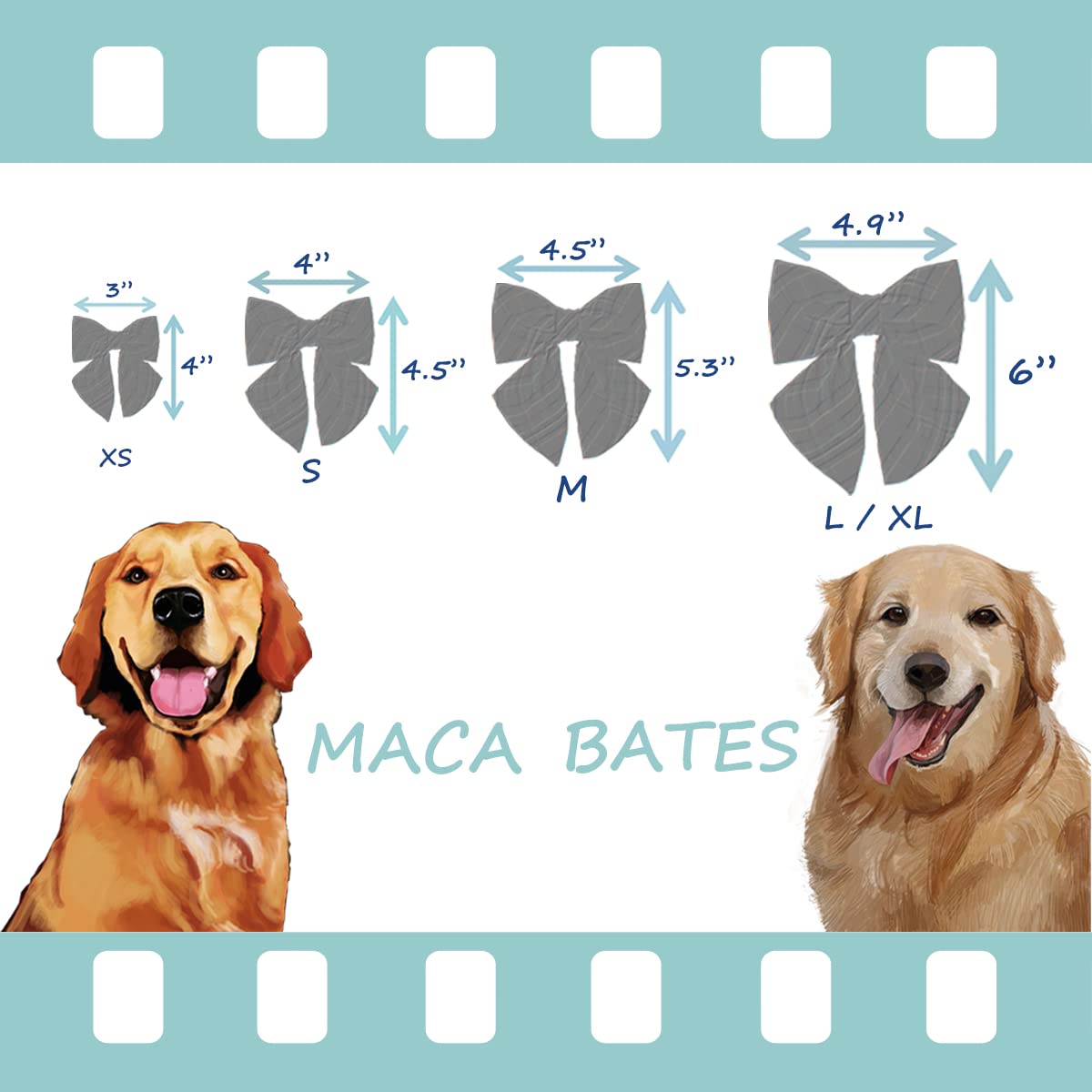Premium Maca Bates Dog Collar with Adjustable Rose Red Bow Tie - Breakaway Safety Design for Small, Medium, Large & XL Dogs | Perfect Birthday Gift for Puppies, Female & Male Pets | Great for Special Occasions, Photo Shoots & Daily Walks