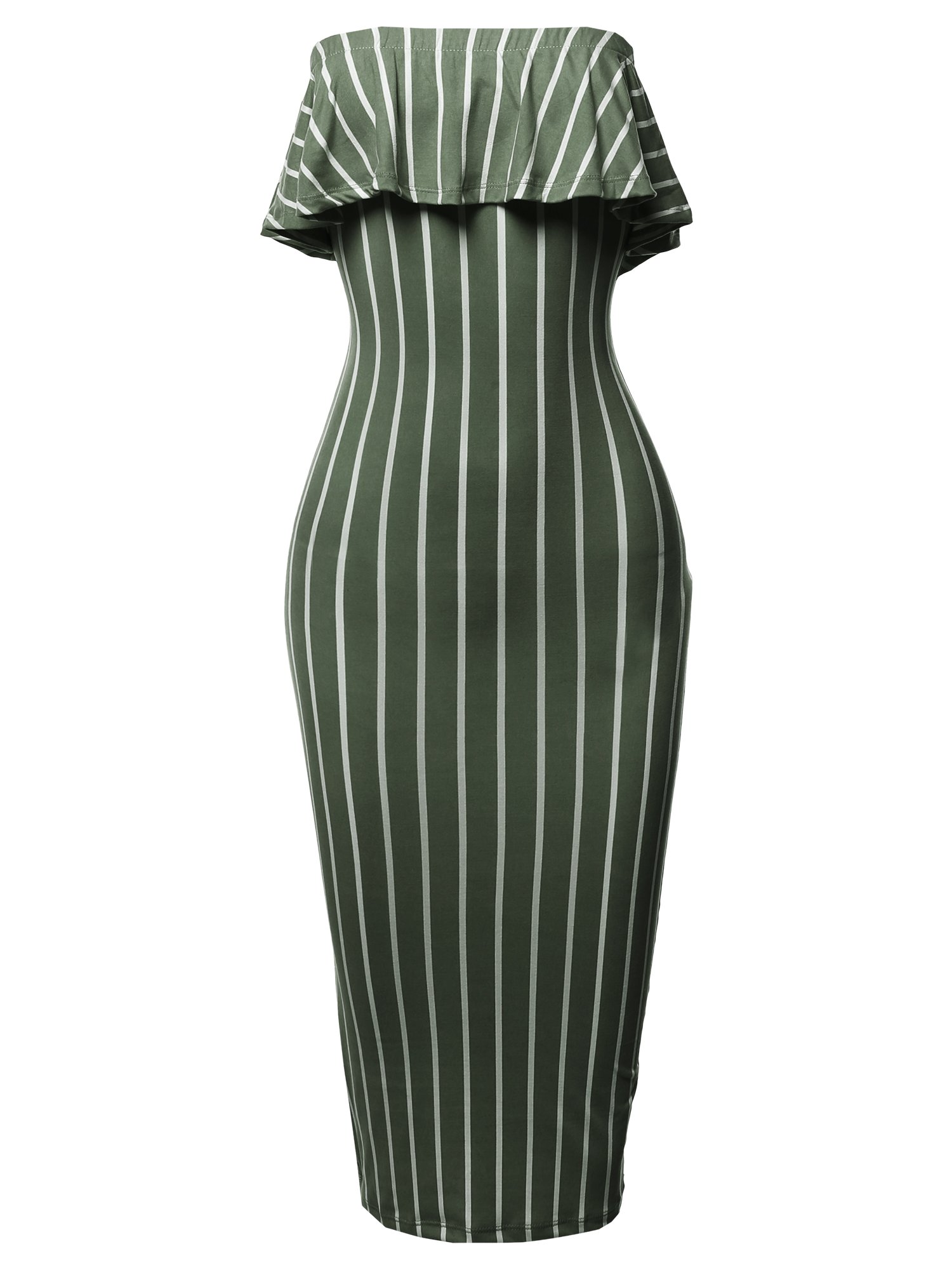 Emma Women's Off-Shoulder Crepe Midi Dress - Solid & Floral Print Summer Dress for Beach Vacation, Date Night & Special Occasions