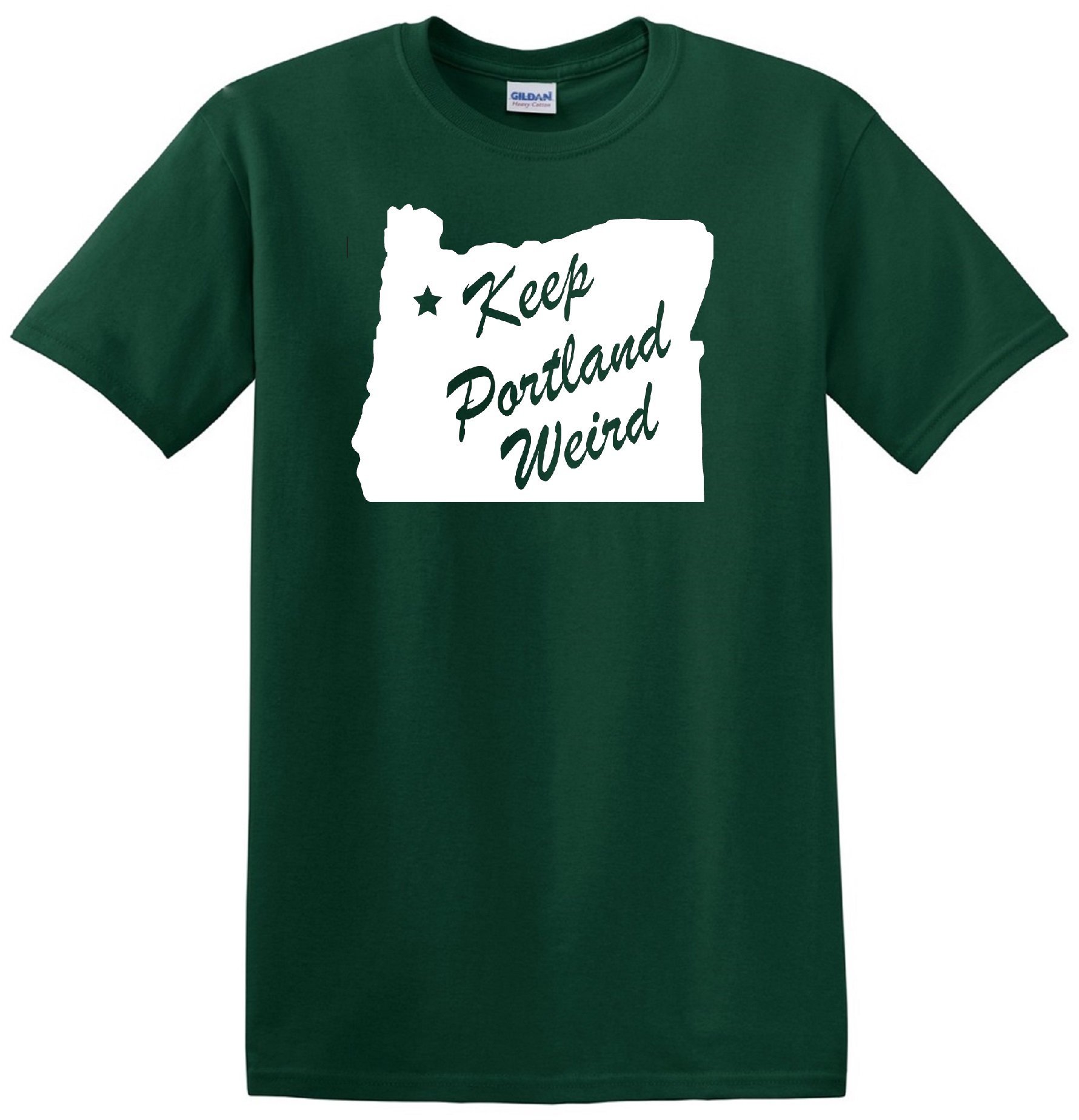 Keep Portland Weird Forest Graphic T-Shirt - Unique Attitude Tee for Men & Women - Perfect for Casual Wear, Outdoor Adventures & Portland Pride