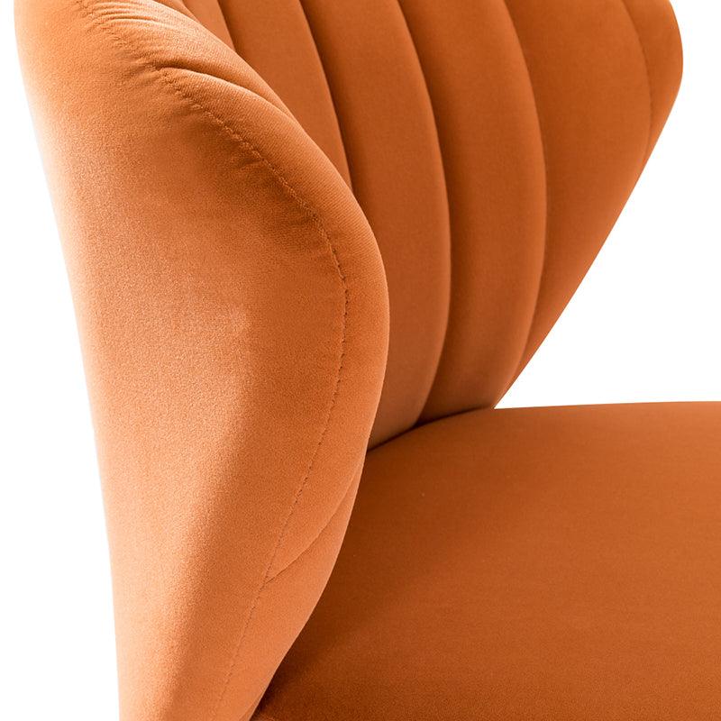 Luxury Aruna Velvet Upholstered Accent Chair - Soft Velvet Fabric, Comfortable Seating for Living Room, Bedroom, or Office - Elegant Home Decor & Stylish Furniture