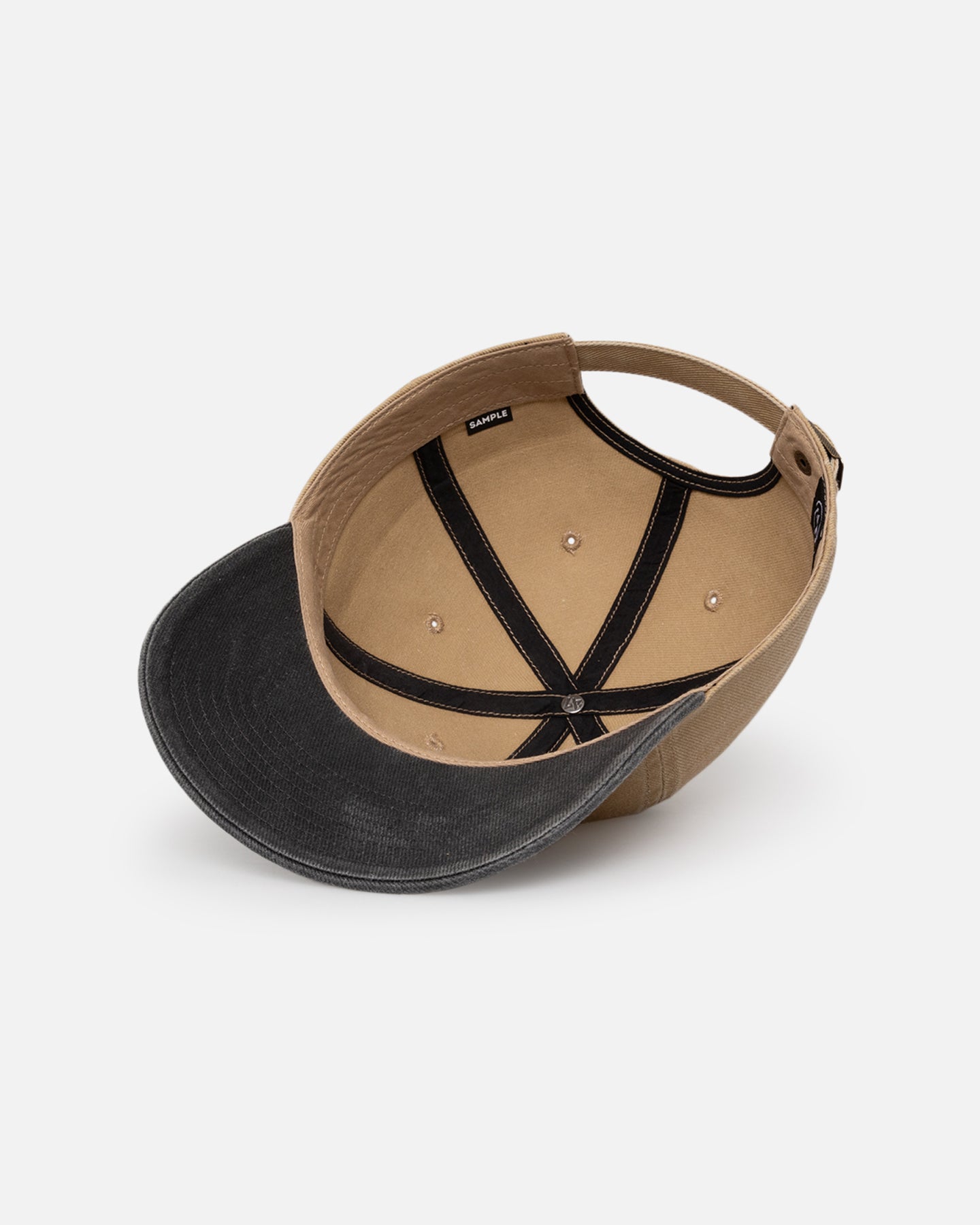47 Brand Anaheim Ducks 'Apollo Chain' 47 Clean Up Strapback Khaki Hat - Official NHL Hockey Cap for Men & Women - Perfect for Game Day, Casual Wear & Sports Fans