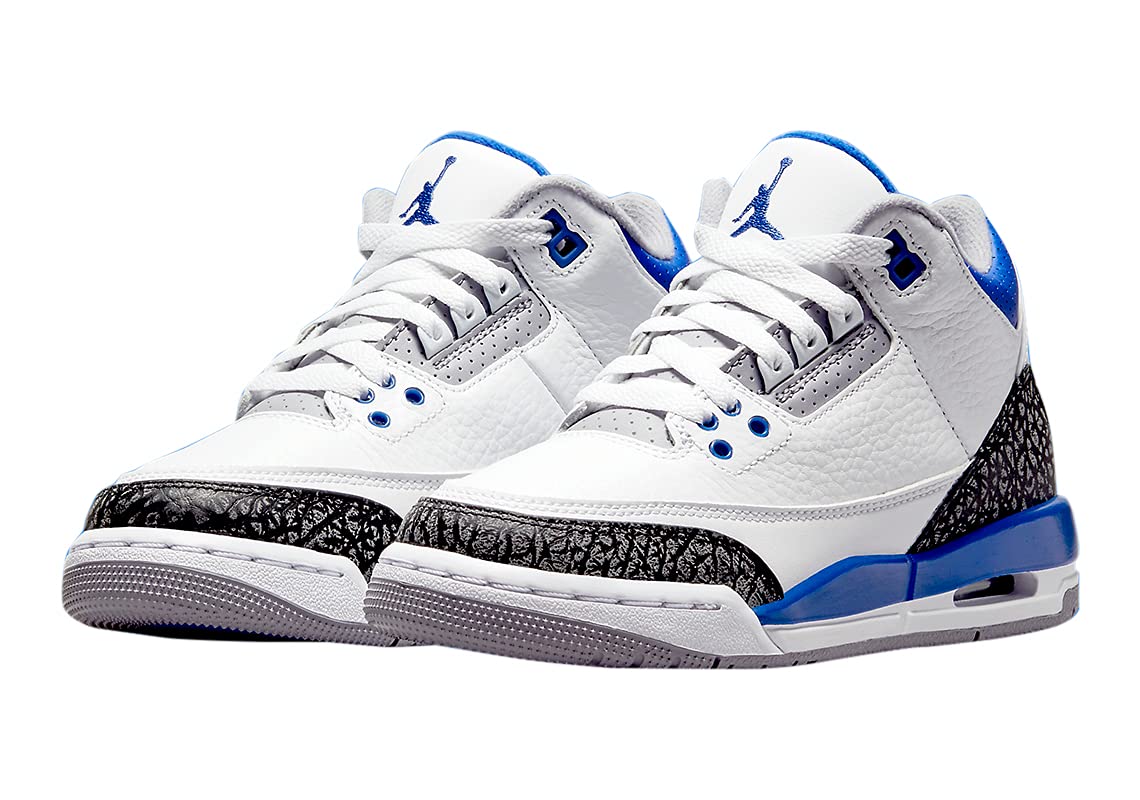 Nike Men's Air Jordan 3 Retro Grade School Basketball Shoes - Comfortable Sneakers for Kids & Teens - Perfect for School, Sports, and Casual Wear