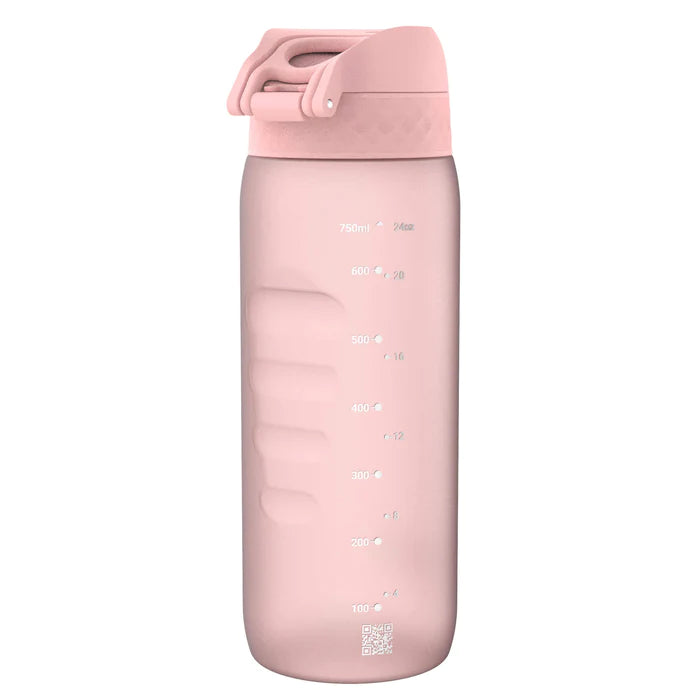Ion8 Leakproof Water Bottle 750ml - BPA Free, Stainless Steel, Insulated, Pink - Perfect for Gym, Hiking, Travel & Everyday Use