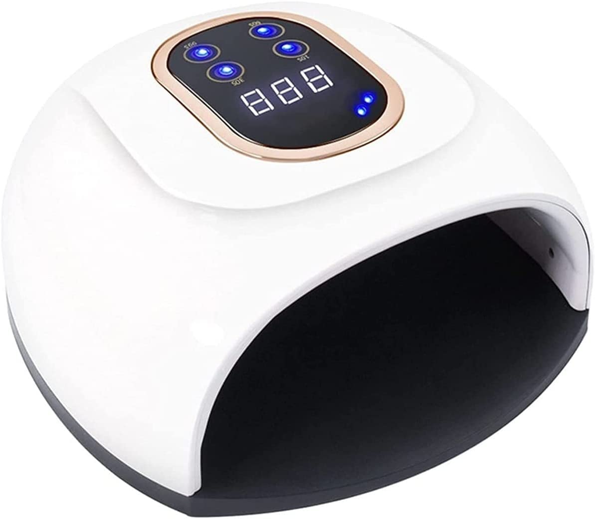 158W UV LED Nail Lamp - Fast Drying Professional Gel Polish Curing Light with 4 Timer Settings & Auto Sensor, 45 LED Beads for Salon & Home Manicure | Perfect for Gel Nails, Acrylics & DIY Nail Art