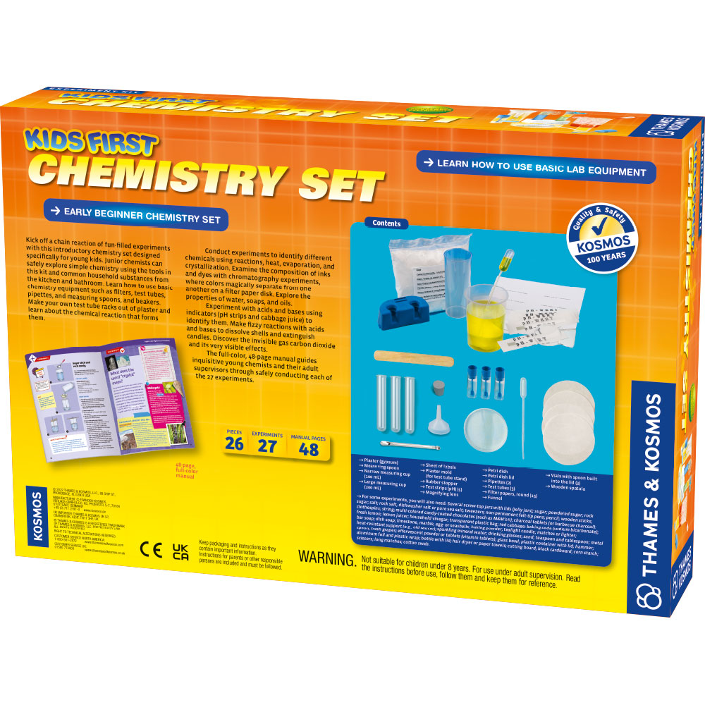 Kids First Chemistry Set - Fun & Safe Science Experiments for Children | STEM Learning Toy for Home & Classroom