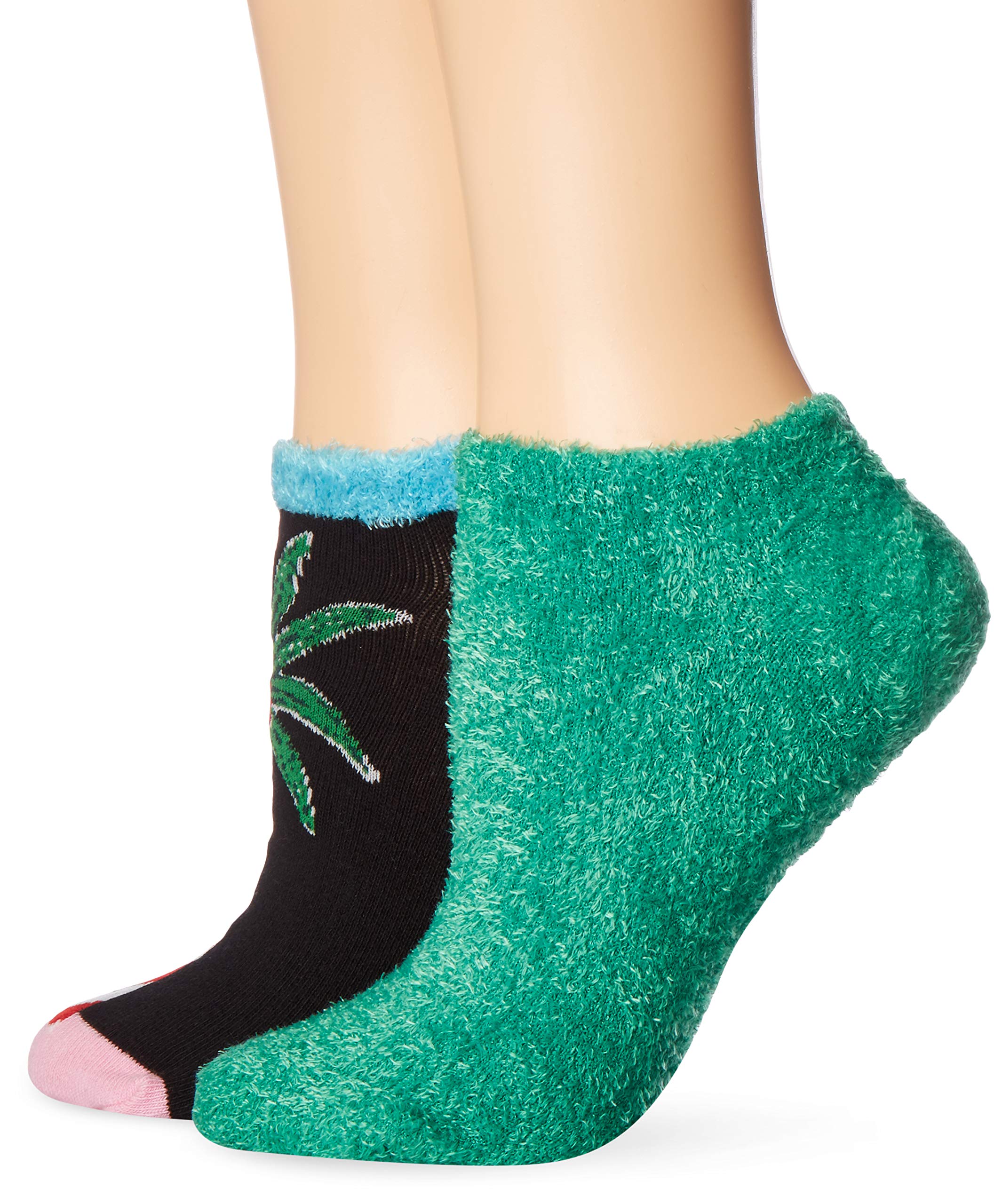 HUE Women's Footsie Ankle Socks 2-Pack Gift Set - Soft Comfortable No-Show Socks for Everyday Wear, Workouts & Casual Outfits