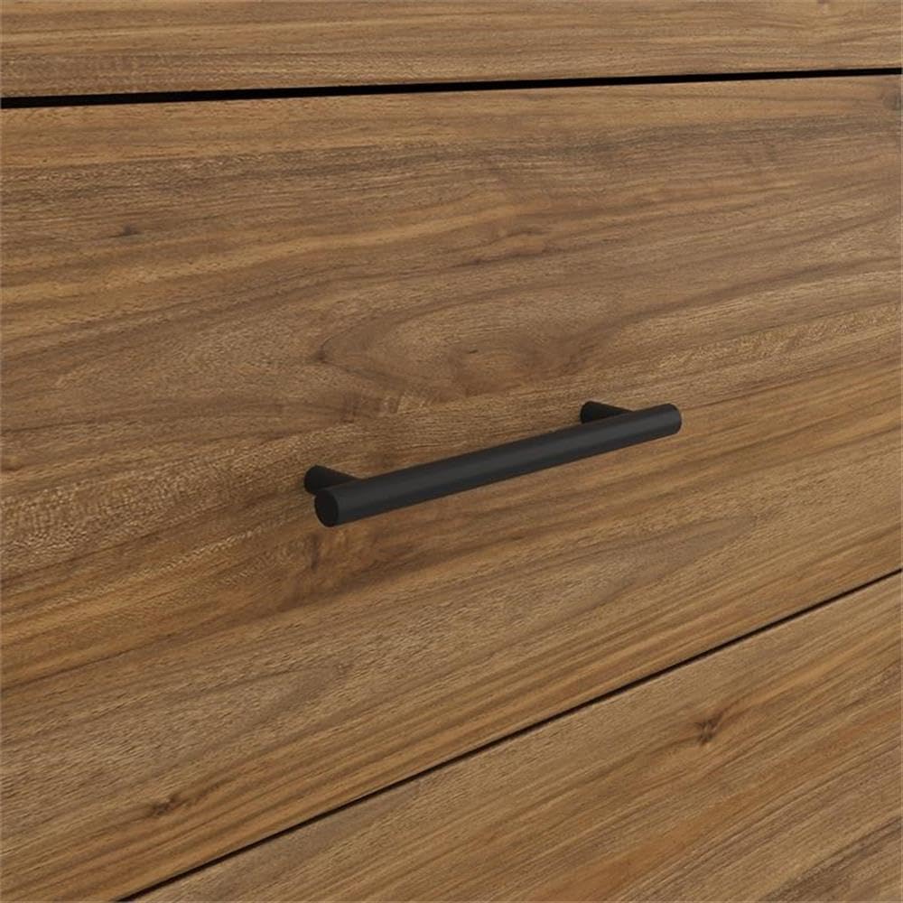 Bush Furniture Somerset 6-Drawer Dresser and Nightstand Set - Fresh Walnut Finish for Modern Bedroom Decor | Perfect for Storage and Organization in Master Bedrooms, Guest Rooms, and Apartments