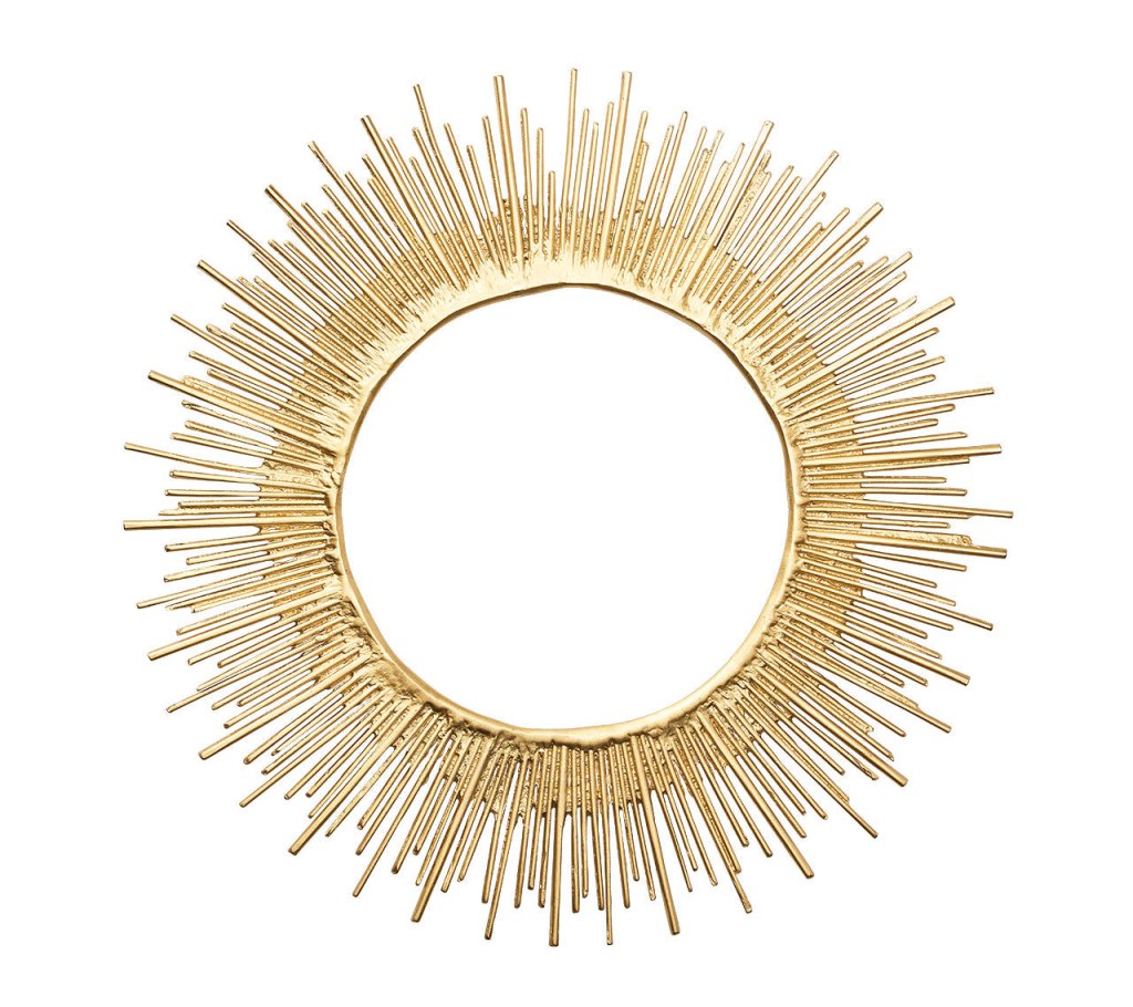 Premium Gold Radiate Charger Plates - Set of 4 for Elegant Dinner Parties, Wedding Receptions & Formal Table Settings