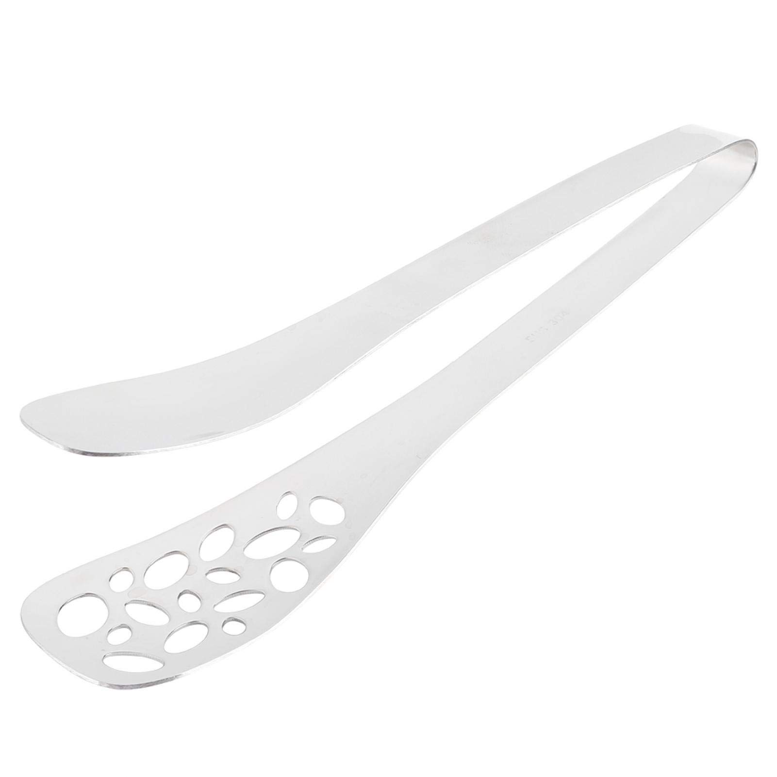Stainless Steel BBQ Tongs with Hollow Design - Perfect for Grilling, Buffet Serving & Kitchen Utensils - Durable Food Clip for Outdoor BBQ, Picnics & Party Catering
