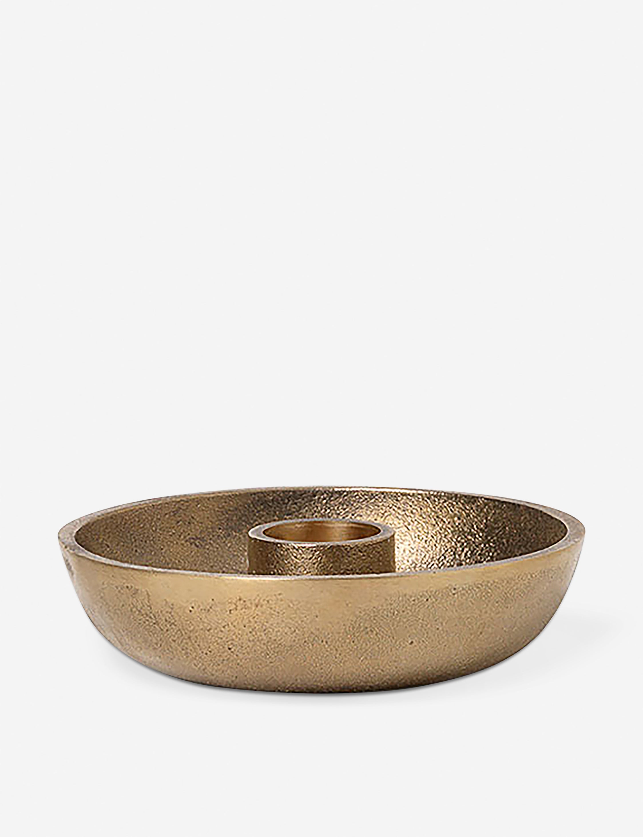 Ferm Living Modern Ceramic Bowl Candle Holder - Elegant Home Decor for Dining Table, Living Room, and Wedding Centerpieces