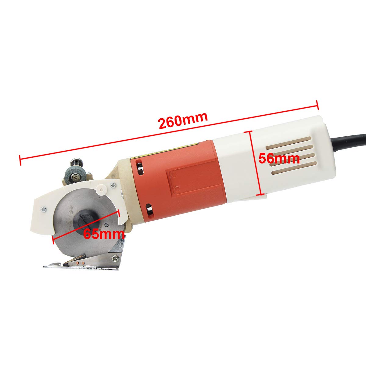MAXWXKING 65mm Electric Fabric Scissors - 170W Rotary Blade Cloth Cutter with Auto Sharpening, Round Knife Cutting Machine for Quilting, Sewing & Crafting (220V) - Perfect for DIY Projects, Tailoring & Textile Workshops