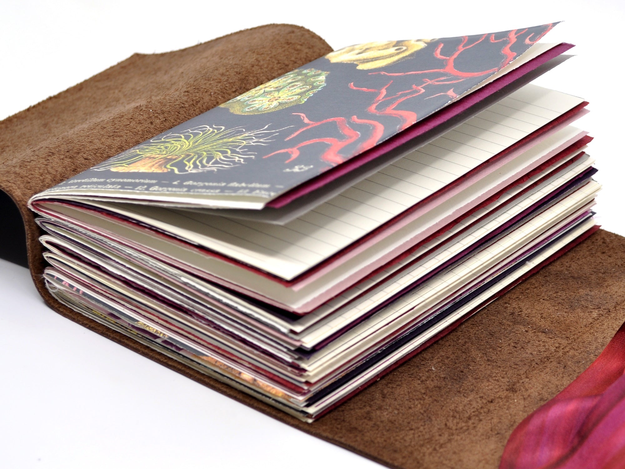 Handmade Genuine Leather Journal with Pomegranate Design - Perfect for Writing, Sketching & Gift Giving