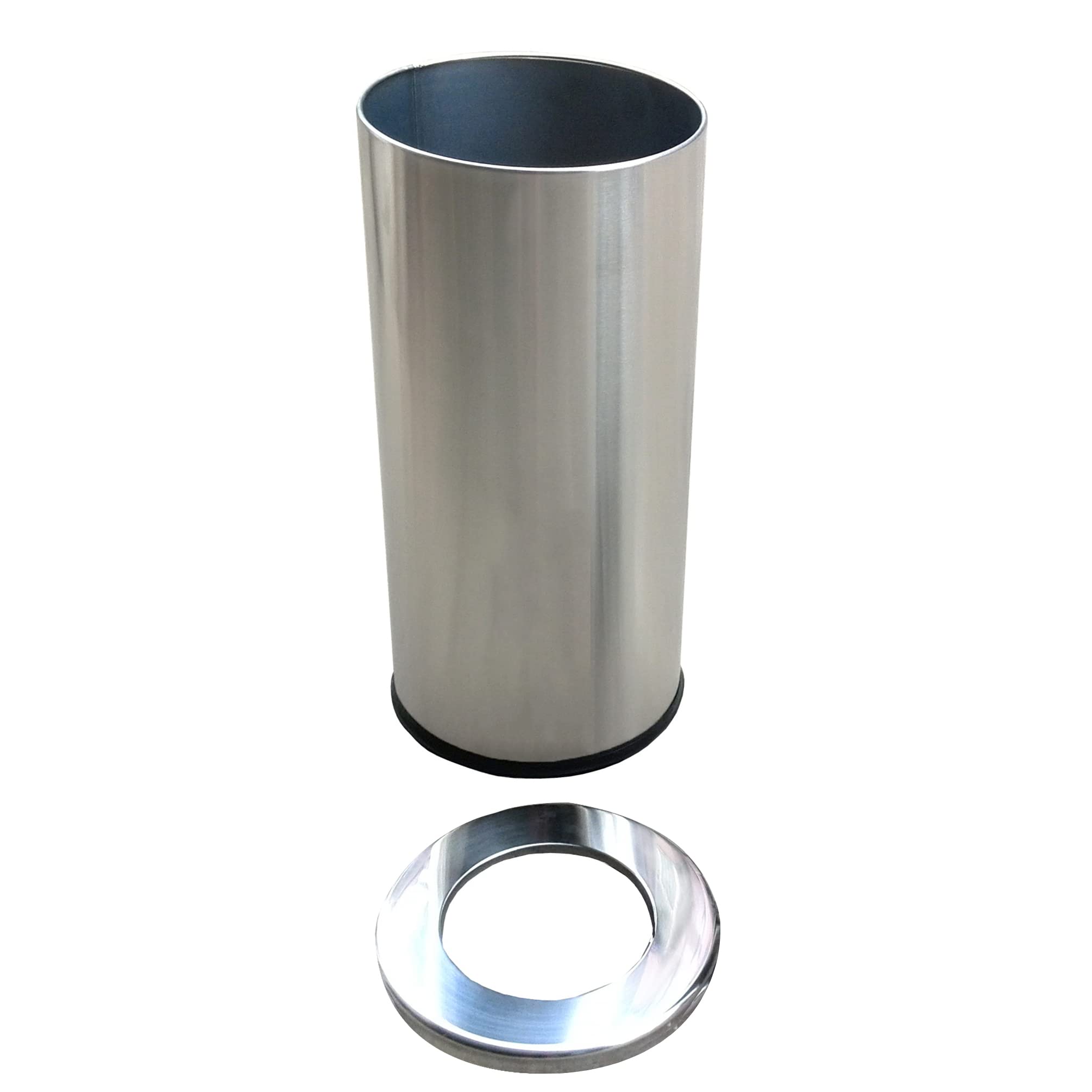 FixtureDisplays® Stainless Steel Trash Can - 13 Gallon Garbage Bin with Lid, Step Pedal & Odor Control - Modern Kitchen & Office Waste Disposal Can - Perfect for Home, Restaurant & Commercial Use