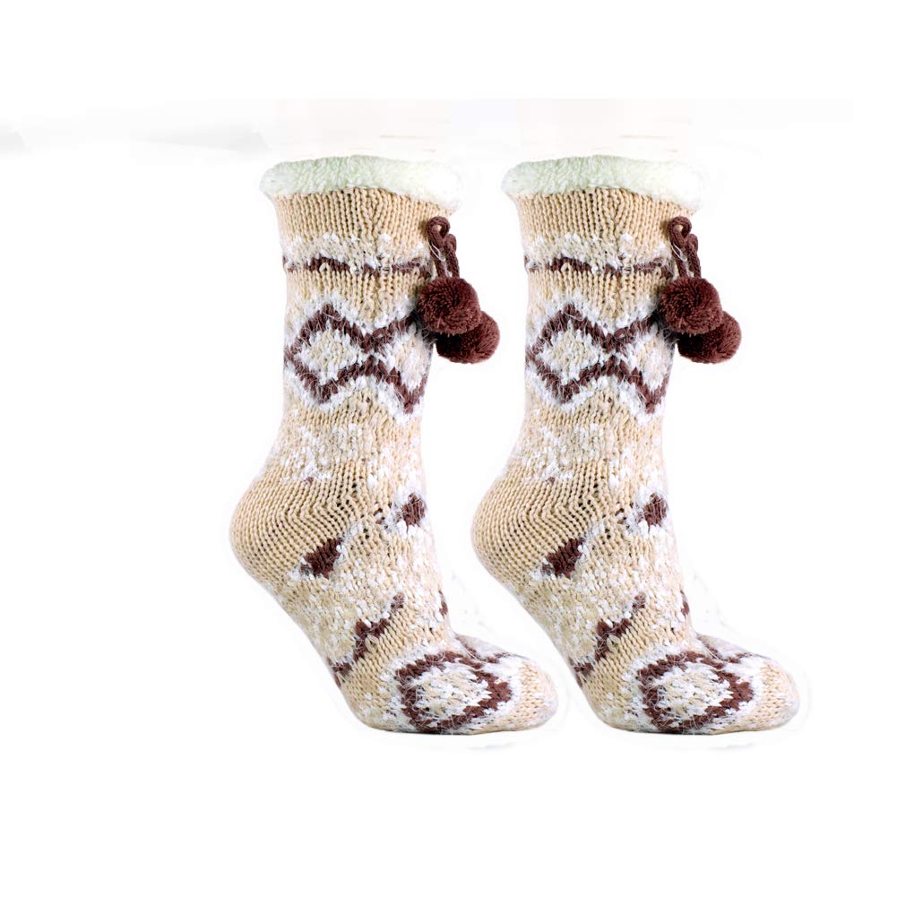 Snow Falls Lounge Socks - Shea Butter Infused Cozy Winter Socks for Women & Men - Ultra Soft Warm House Socks for Relaxing at Home, Yoga & Cold Weather Comfort