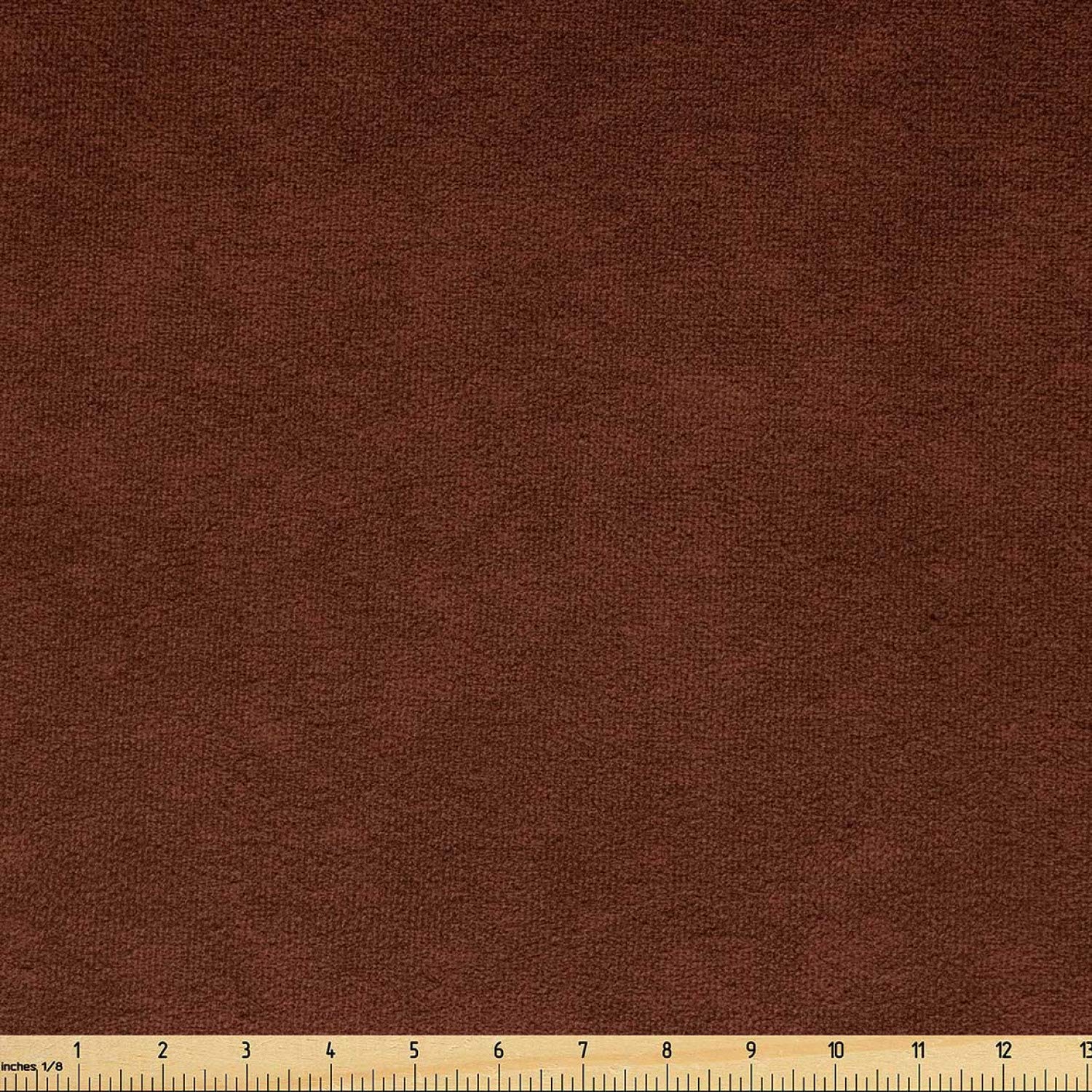 Ambesonne Faux Suede Fabric by The Yard - Digitally Printed Grunge Texture, Durable & Washable Upholstery Material for DIY Projects (10 Yards, Chocolate) | Perfect for Indoor/Outdoor Furniture, Home Decor & Crafting
