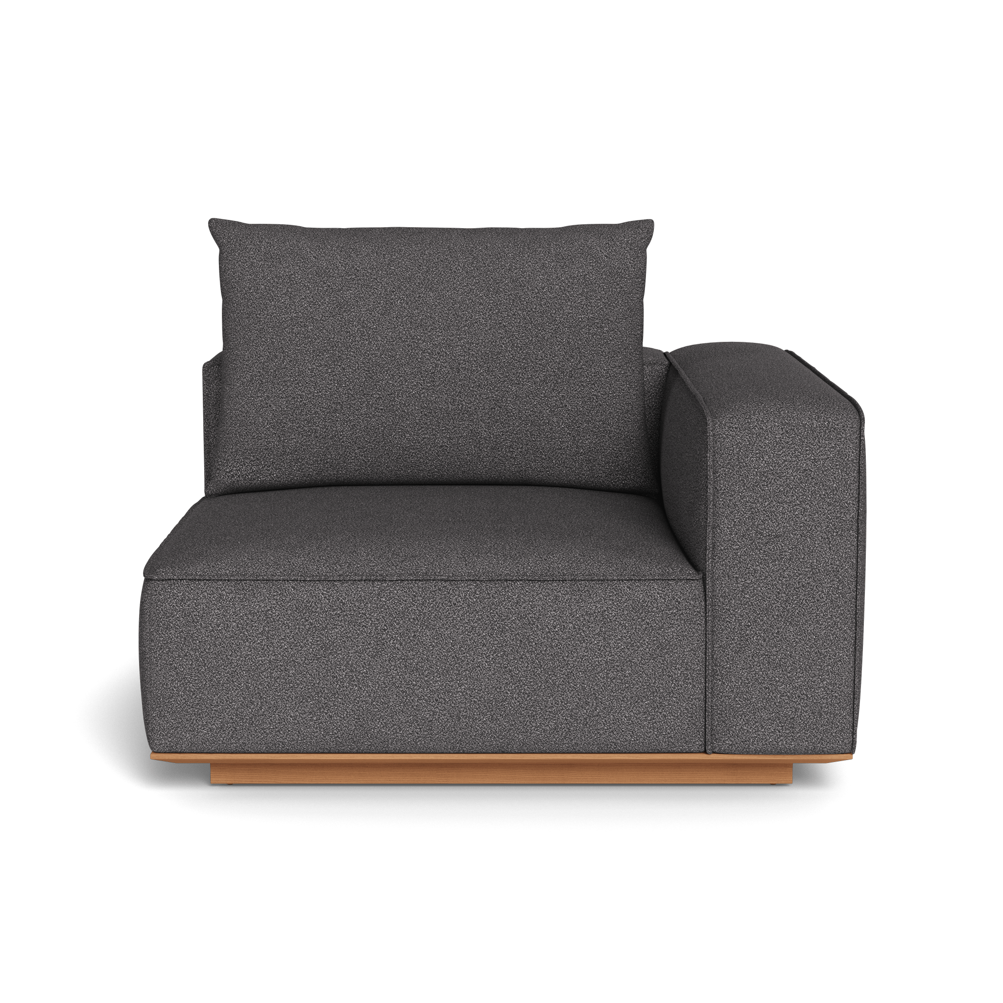 Santorini Outdoor Corner Right Sectional Sofa Set - Modern Patio Furniture for Garden, Backyard, and Poolside Relaxation