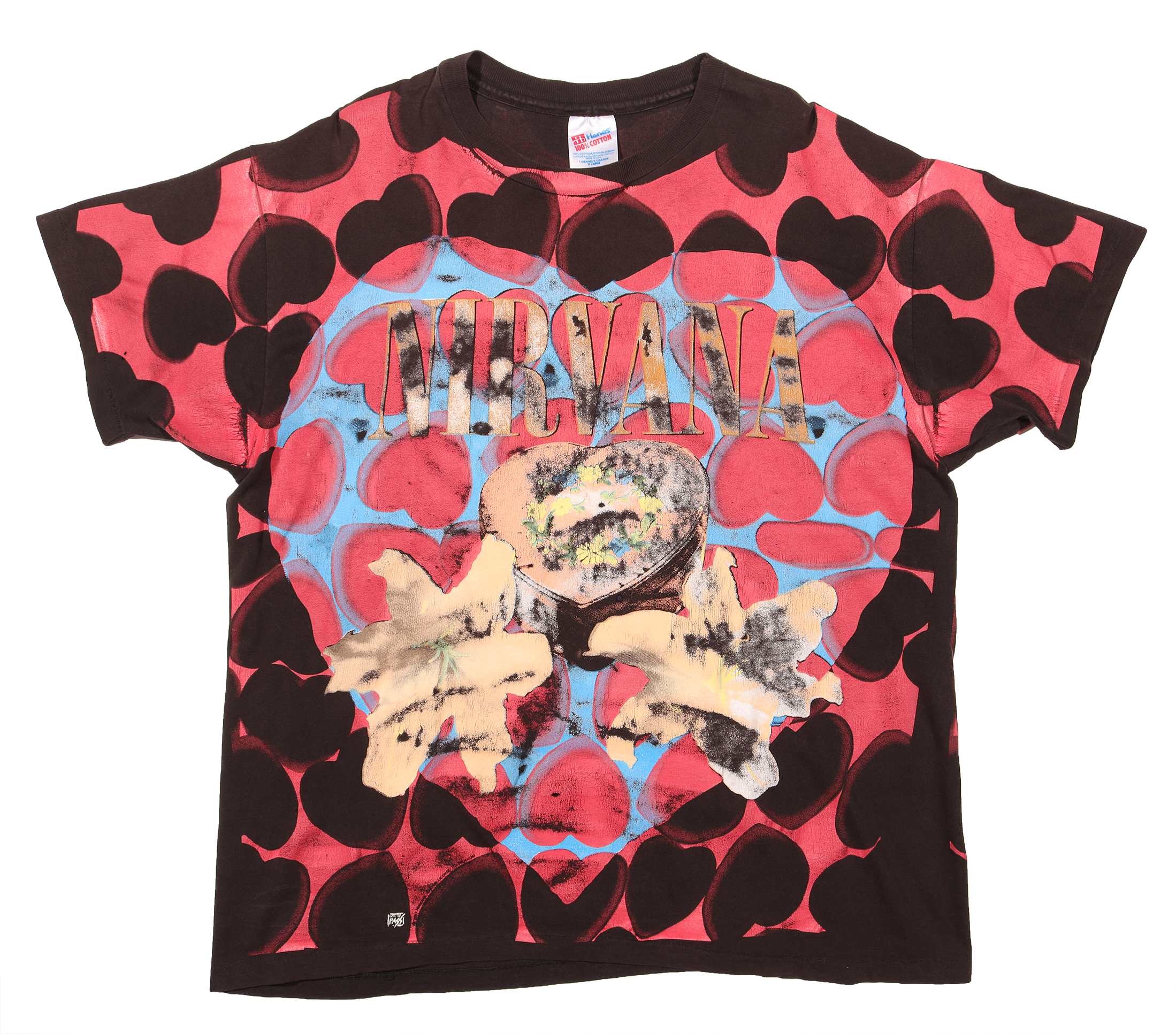 Vintage 1990s Nirvana Heart Shaped Box Band T-Shirt - Grunge Rock Music Tee for Concerts & Casual Wear