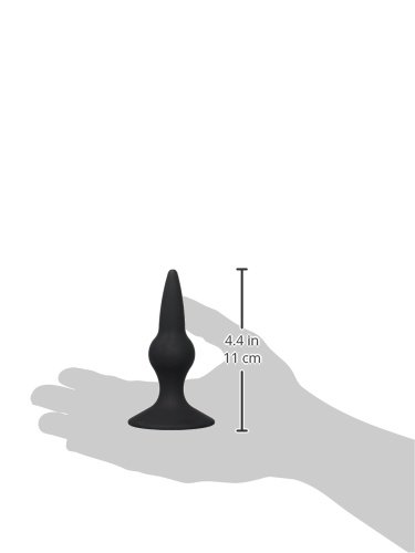 Anal Fantasy Collection Silicone Starter Plug - Beginner Butt Plug for Comfortable Anal Play, Black | Perfect for Couples Play, Solo Exploration & BDSM Accessories