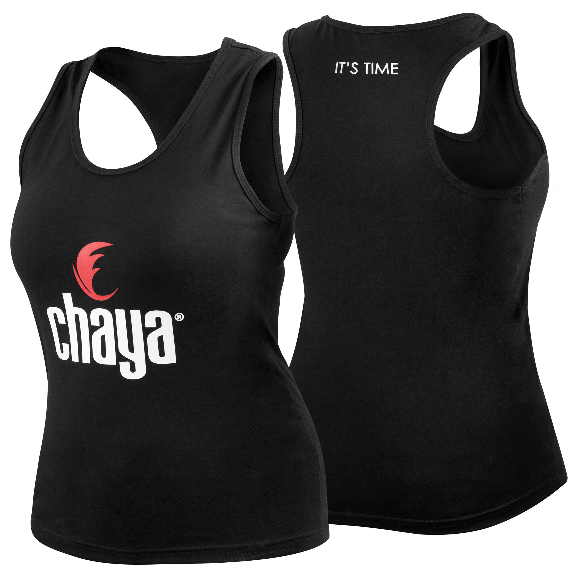Chaya Logo Tank Top for Women - Soft Cotton Casual Sleeveless Shirt - Perfect for Gym, Yoga, Running & Summer Outfits