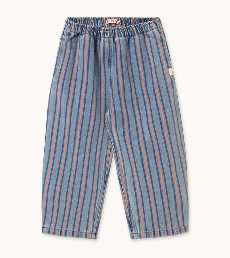 Stylish Striped Multicolor Jeans for Kids by Tinycottons - Perfect for Playdates, School & Family Outfits