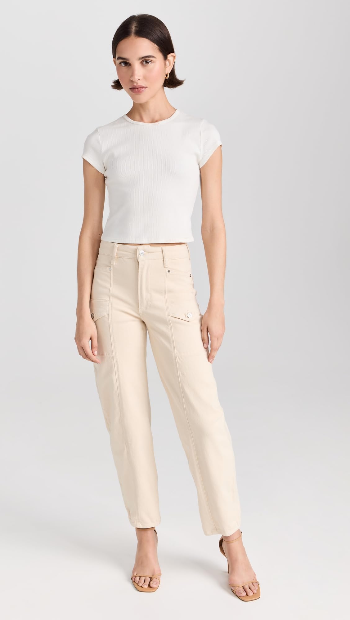 PAIGE Women's Alexis Cargo Jeans - High Waisted Stretch Denim Pants for Casual & Streetwear Outfits | Perfect for Everyday Wear, Date Nights & Weekend Adventures