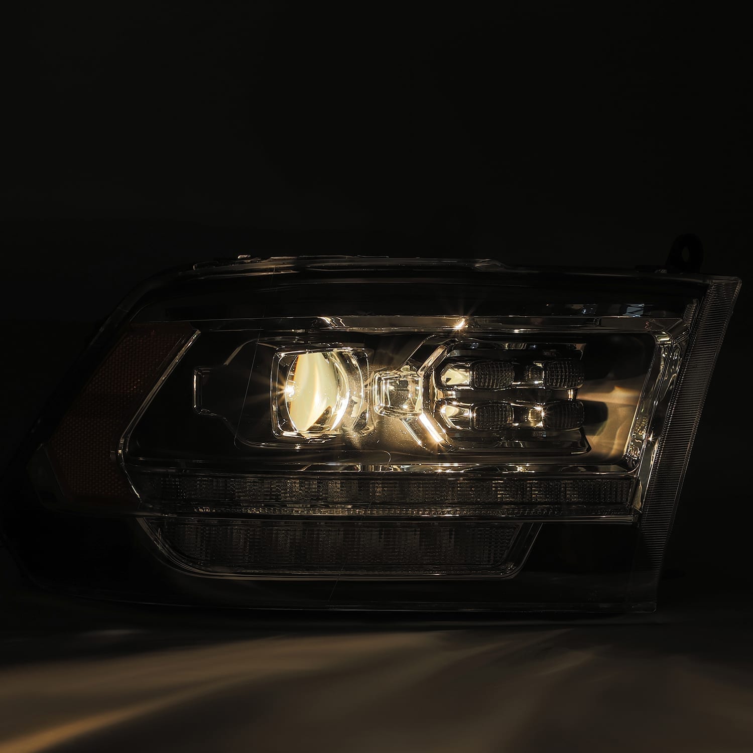 2018-2022 Ram 2500 PRO Series Projector Headlights - Black Housing for Improved Night Visibility | Perfect for Off-Roading & Night Driving