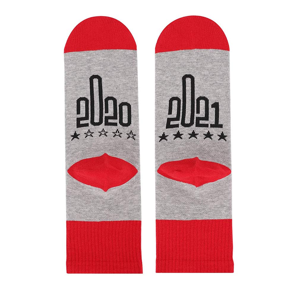 Funny Middle Finger Socks for Men & Women - TTD 2020 Sucks 2021 Great Again Warning Socks - Perfect for Gag Gifts, Parties & Protest Outfits