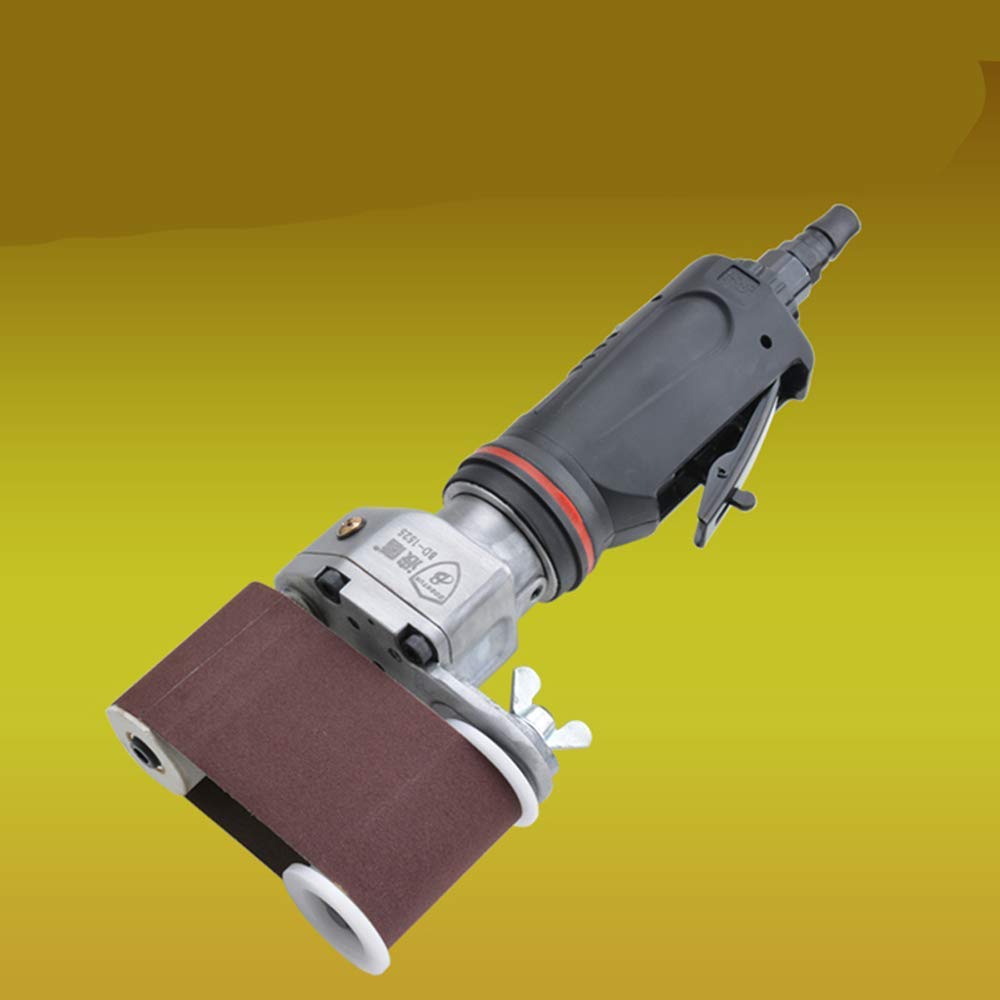 **50mm x 230mm Pneumatic Air Belt Sander - Heavy Duty Orbital Polisher & Sanding Tool for Woodworking, Metal Finishing & Automotive Repair**    *(Use Cases: Perfect for DIY projects, furniture refinishing, metal polishing, car body repair, and industrial sanding applications.)*