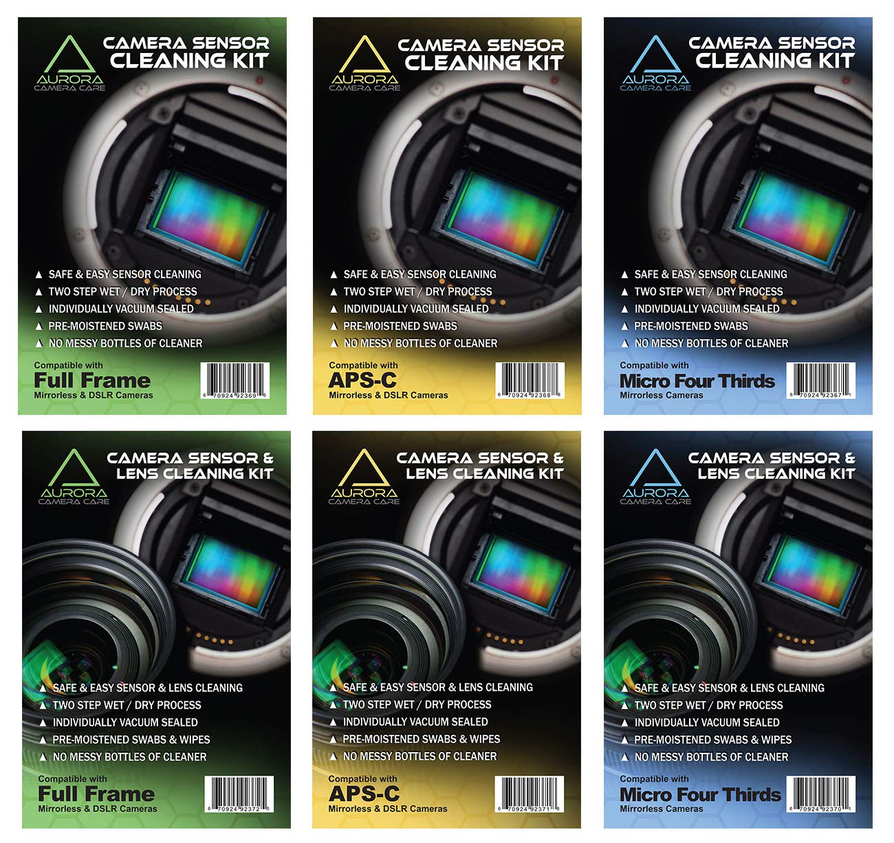 Professional Camera Sensor & Lens Cleaning Kit for Micro Four Thirds Cameras - Perfect for DSLR, Mirrorless & Digital Camera Maintenance