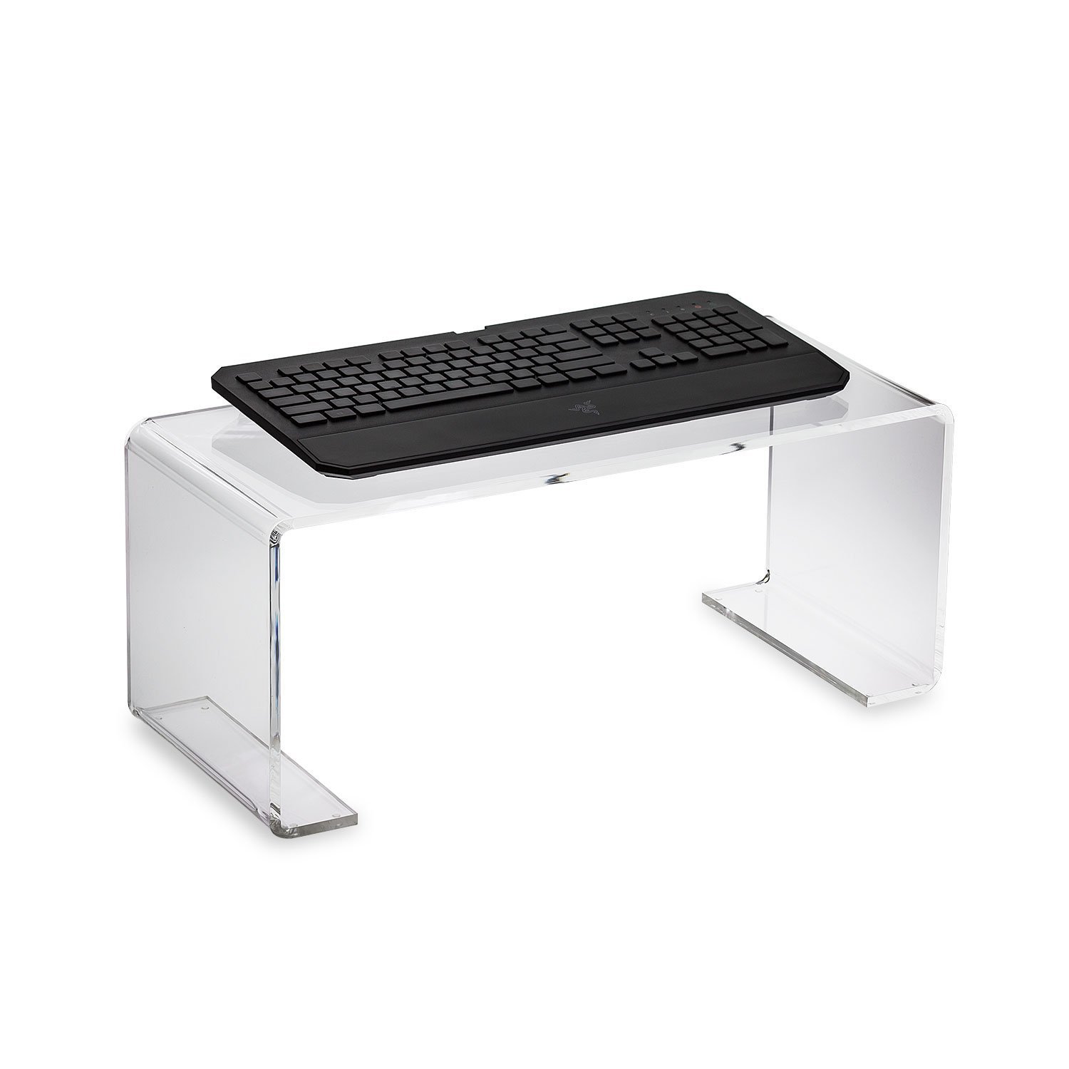 Ergonomic Keyboard Stand & Laptop Riser - 4-Pack Adjustable Height Computer Stand for Office & Home Use, Improves Posture & Burns Calories While Working or Gaming
