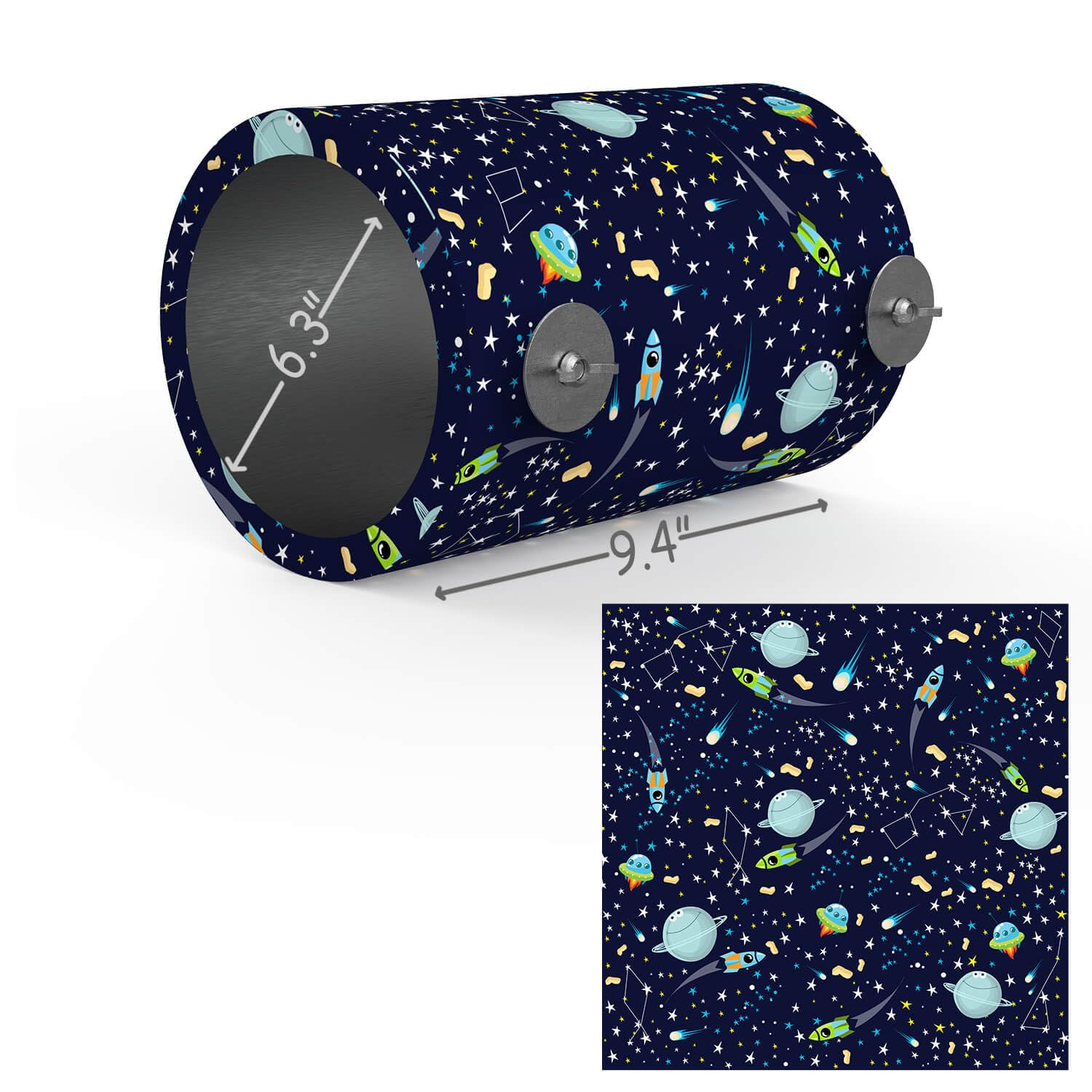 Chinchilla Cooling Tunnel Toy for Small Animals - Hanging Tube Playhouse for Ferrets, Chinchillas, Squirrels & Guinea Pigs - Cage Accessories with Starry Sky Design - Perfect for Playtime & Summer Cooling