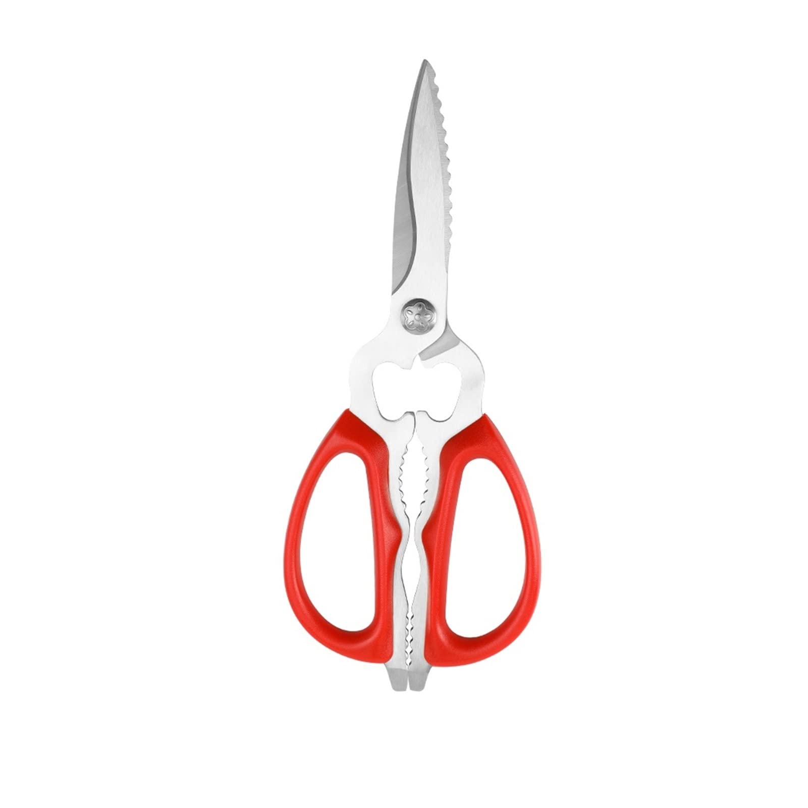 Premium Stainless Steel Kitchen Scissors - Heavy Duty Fruit & Vegetable Shears with Protective Cover | Magnetic Design for Easy Storage | Ideal for Cooking, Food Prep, and Crafting Projects