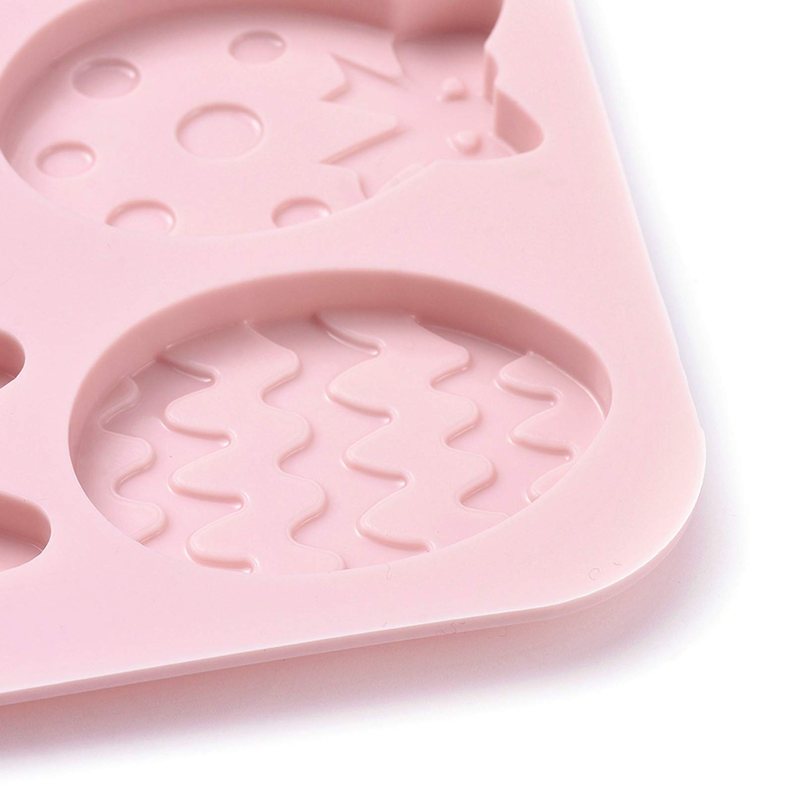 Craftdady 12-Cavity Silicone Soap Mold Set - Flower, Egg, Rabbit, Hen & Baby Chick Shapes (2 Pack) for DIY Handmade Soap, Candles, Biscuits, Chocolate & Candy Making - Perfect for Easter, Baby Showers & Holiday Crafts