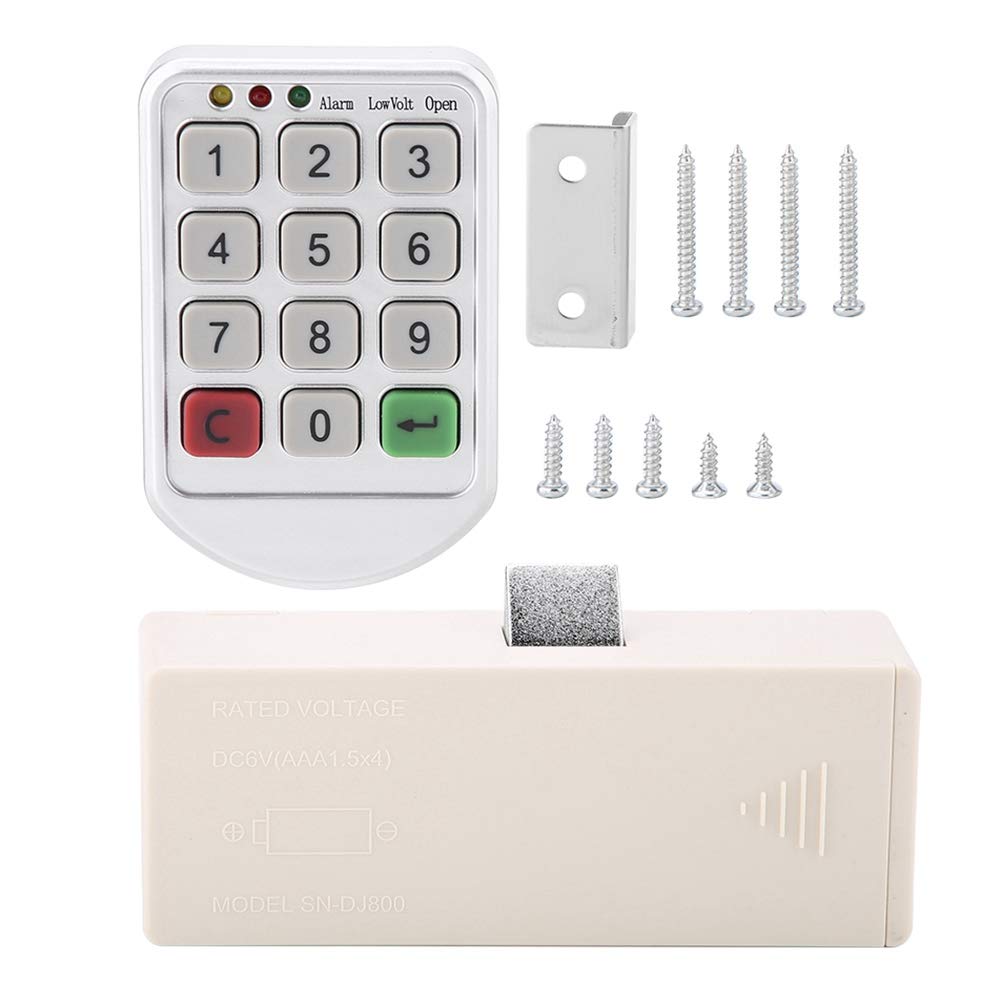 Wendry Digital Electronic Cabinet Lock Set - ABS Plastic Keypad with Intelligent Password Code for Lockers, Office Cabinets & Storage | Secure Home, Office & School Use