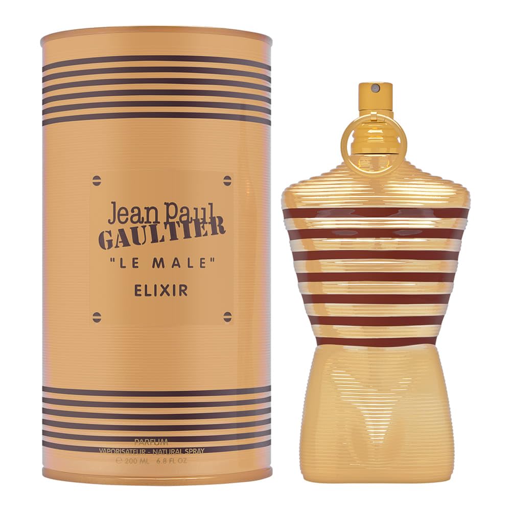 Jean Paul Gaultier Le Male Elixir Men's Eau de Parfum 6.8 oz Spray - Luxury Cologne for Date Night & Special Occasions