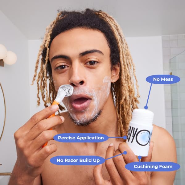 Travel Size Vegan Shampoo & Shave Stick Bundle - Sulfate Free, Paraben Free, Leak Proof | Portable Lathering Shampoo Stick & Hydrating Shaving Cream | Perfect for Camping, Gym & Airplane Travel
