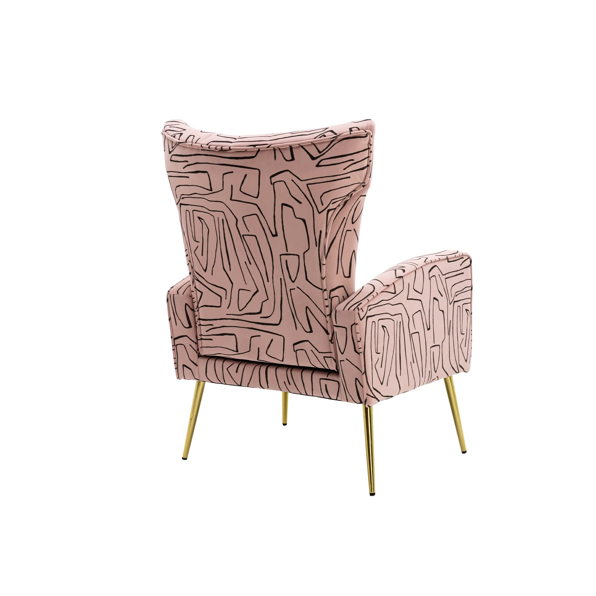 Modern Accent Chair with Rose Gold Legs - Stylish Leisure Single Seater for Living Room, Bedroom, or Office Decor