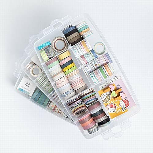 3-Tier Stackable Plastic Craft Organizer with 30 Compartments - Perfect for Beads, Jewelry Making & DIY Supplies Storage - Ideal for Craft Rooms, Offices & Home Organization