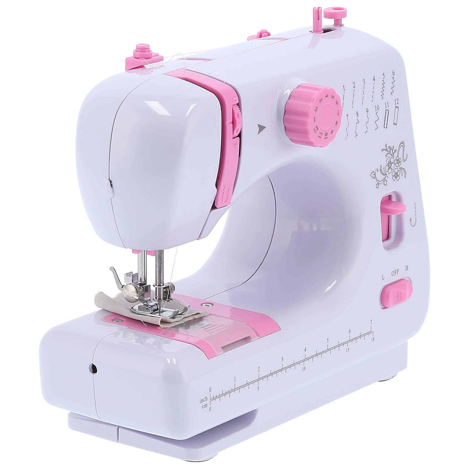 **Portable Mini Sewing Machine for Beginners - 2-Speed Household Desktop Sewing Machine with Double Thread, Ideal for Kids, Women & Travel (Pink) | Perfect for DIY Crafts, Home Repairs & On-the-Go Stitching**