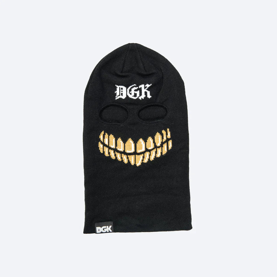 DGK Smile Ski Mask - Winter Face Cover for Snowboarding, Skiing & Outdoor Activities - Cold Weather Protection & UV Defense - Unisex Balaclava for Men & Women