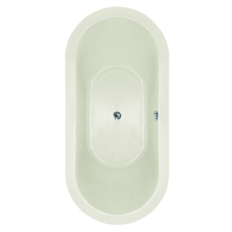 Air Tub Designer Collection Elle Drop-In Biscuit Oval 6-Jet Acrylic Bathtub 66