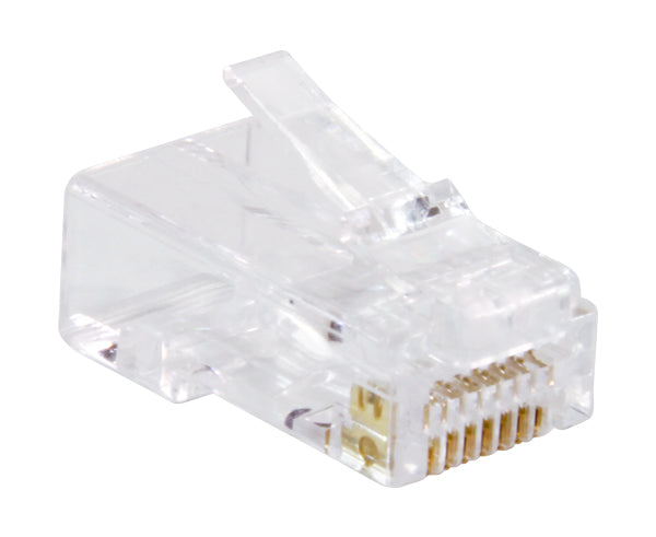 CAT6 Easy Feed RJ45 Connector for Ethernet Cables Under 6.5mm OD - Ideal for Network Installations, Home Office & Data Centers