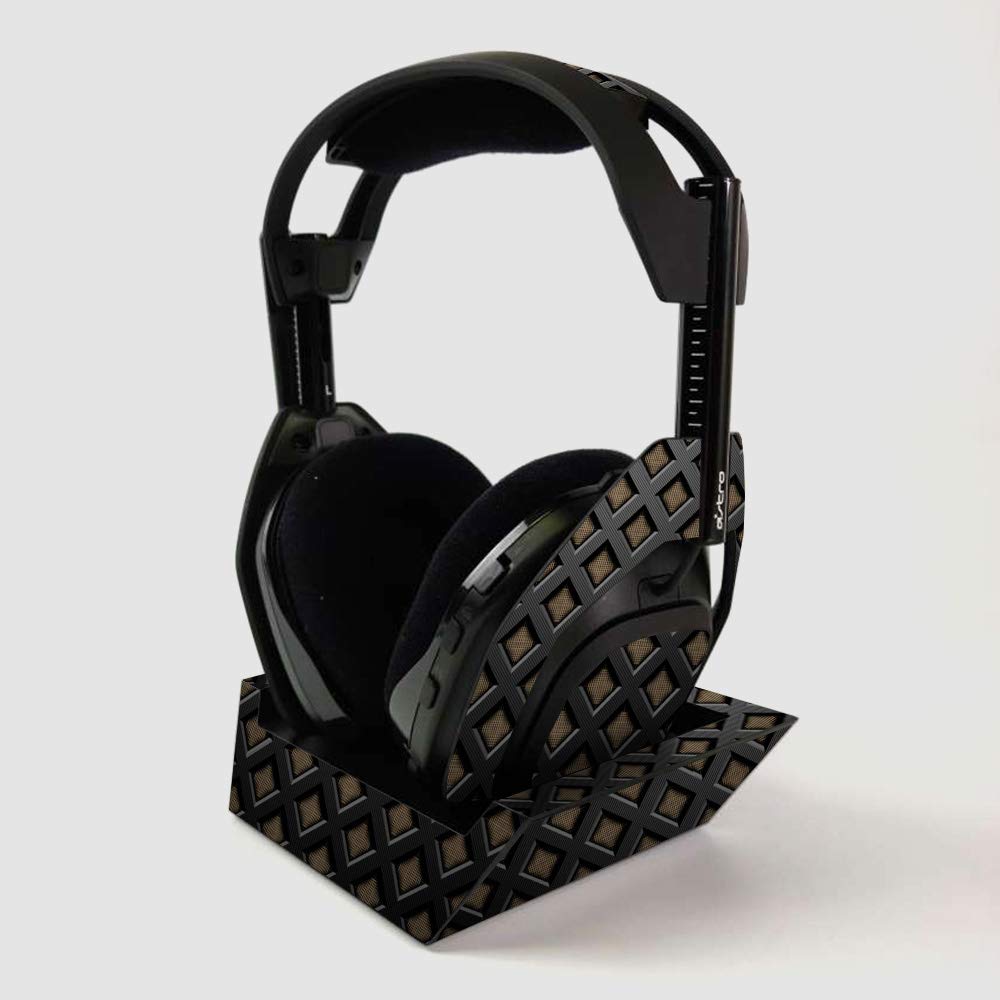 ASTRO Gaming A50 Wireless Headphone & Base Station Skin - Black Wall Design | Protective Vinyl Wrap Cover | Durable & Easy to Apply | Made in USA | Perfect for Gaming Setups & Travel Protection