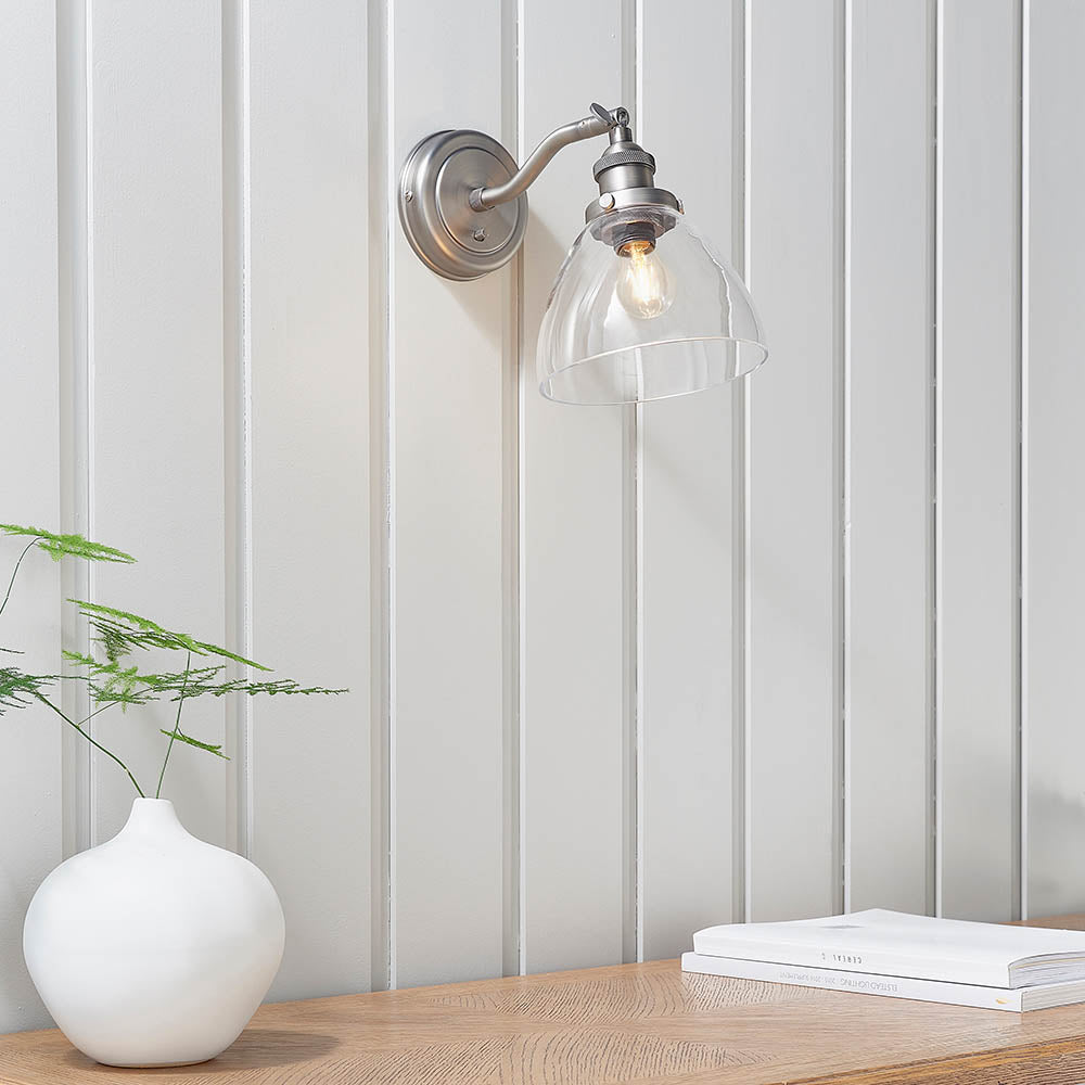 Bartley Wall Light - Modern Sconce with Adjustable Arm & Multiple Finishes - Perfect for Living Room, Bedroom, or Hallway Lighting