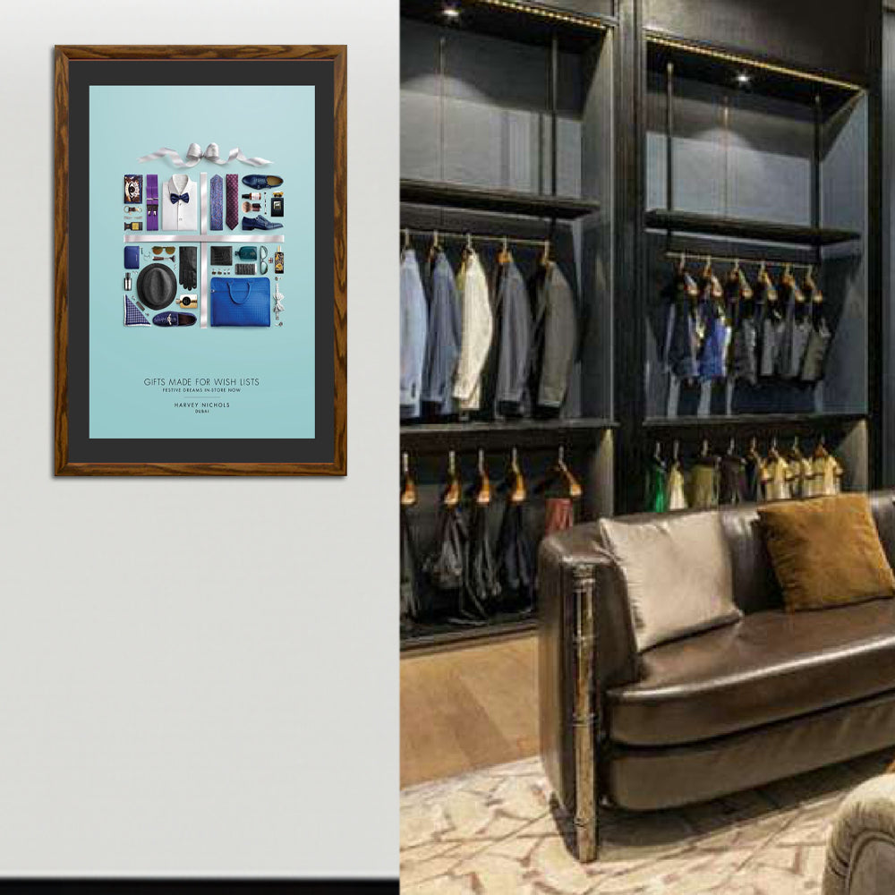 Premium 20x28 Designer Wood Snap Frames for Posters - 3 Wide Matboard Display - Perfect for Art Galleries, Home Decor & Office Presentations